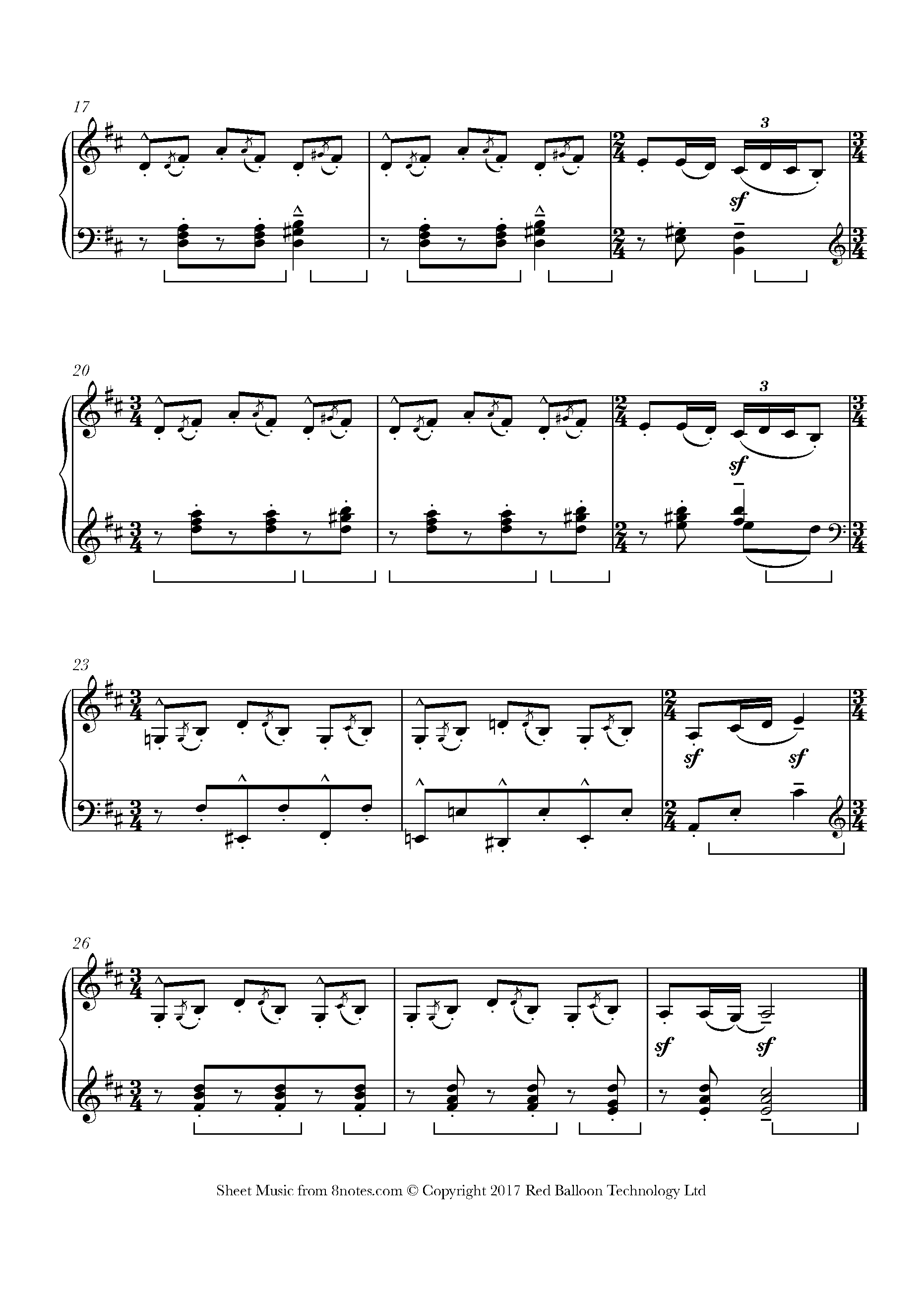 ﻿Bartók - ﻿Romanian Folk Dance No.5 Poargă Românească Sheet music for ...