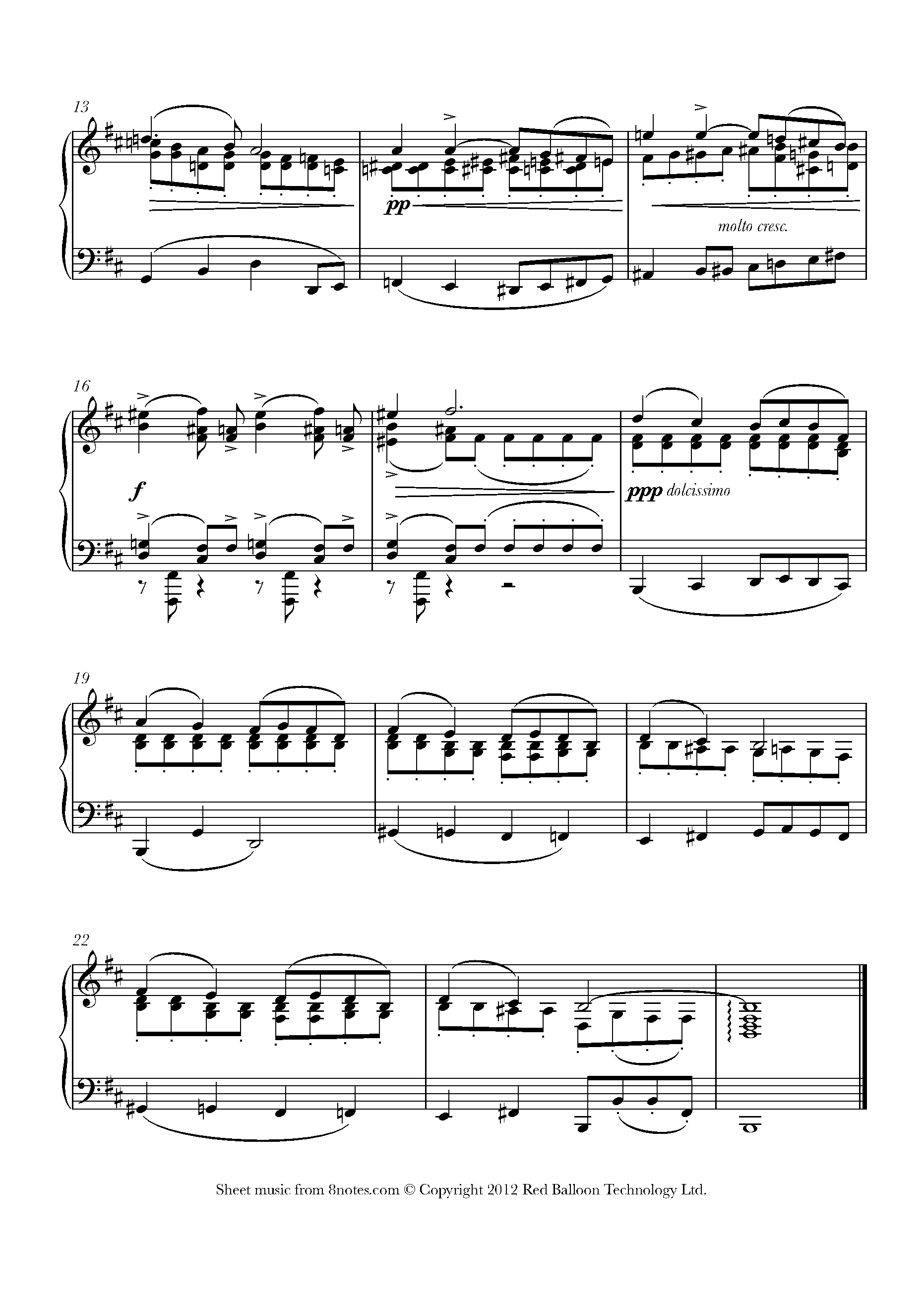 ﻿Fauré - Elegie Sheet music for Piano - 8notes.com