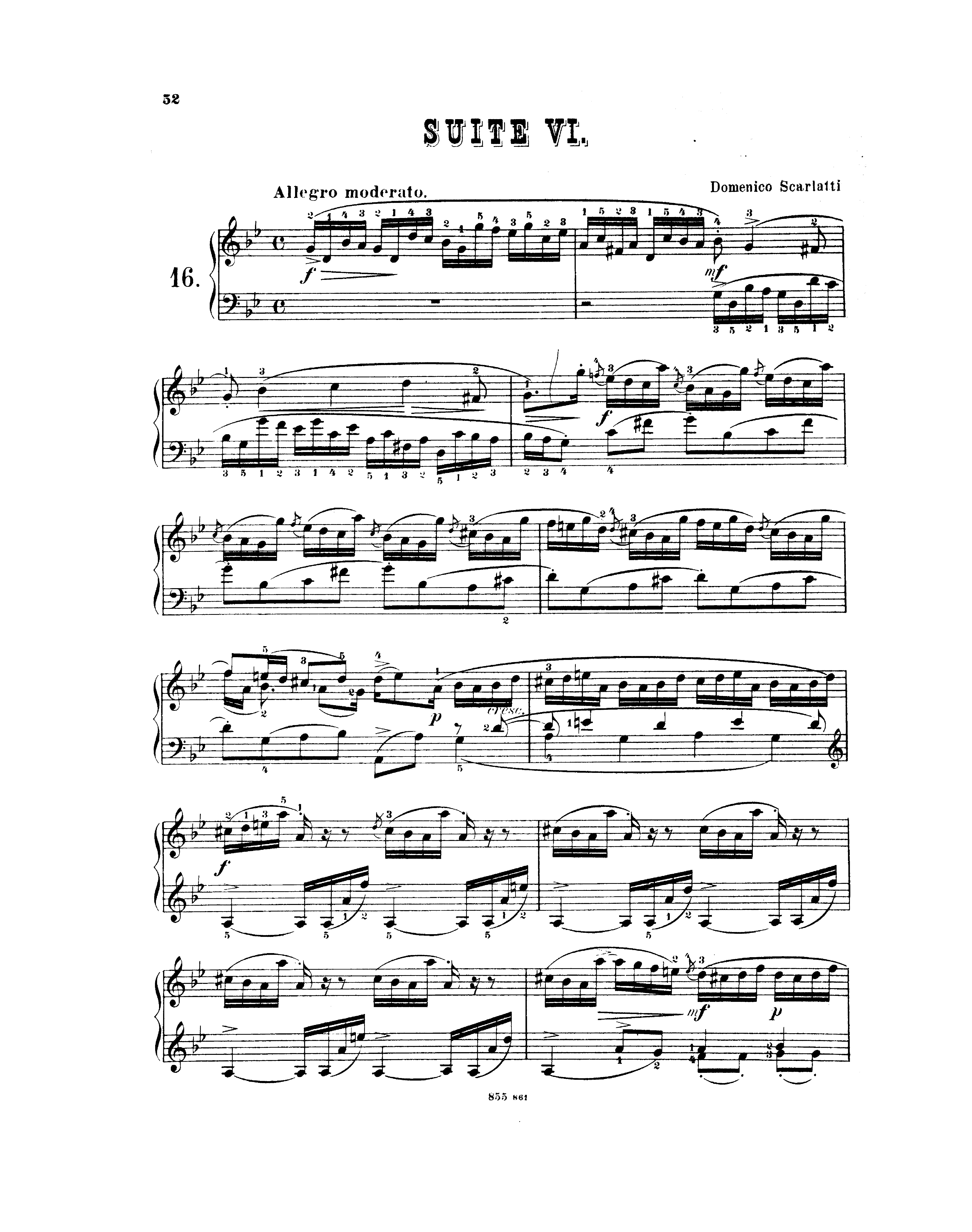 Scarlatti, Domenico - Keyboard Sonata in G minor, K.12 Sheet music for ...