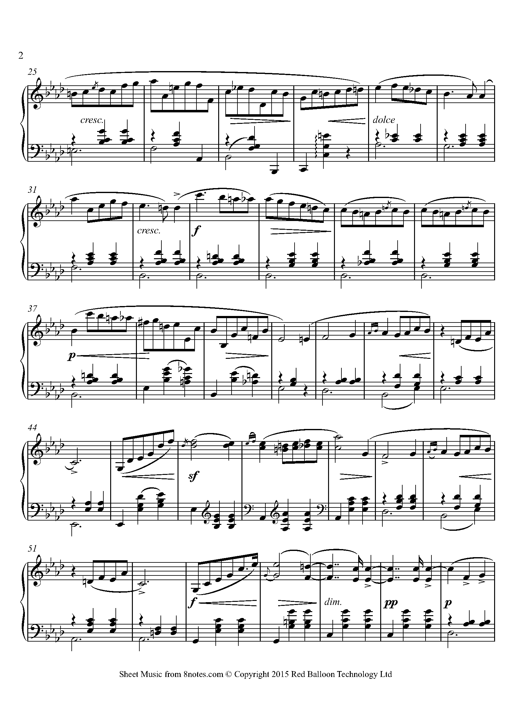 ﻿Chopin - Waltz Op. 70 No. 2 Sheet Music For Piano - 8notes.com