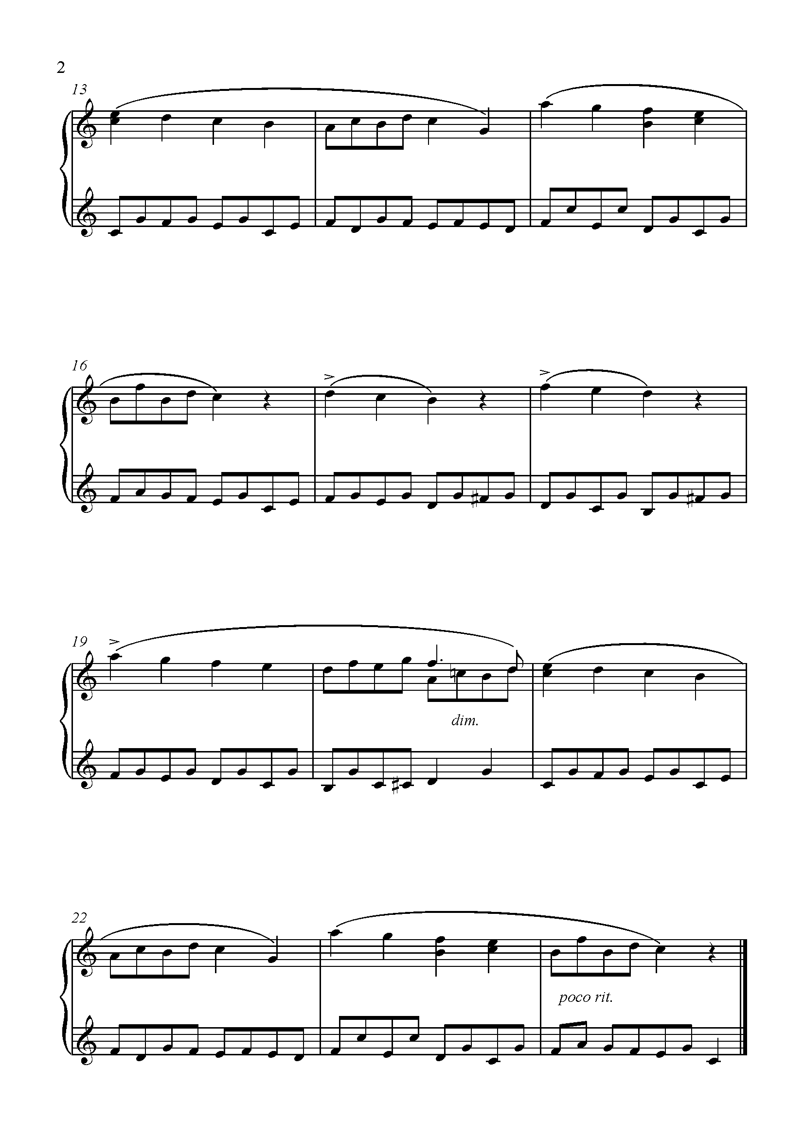 Schumann - Melody Sheet Music For Piano - 8notes.com