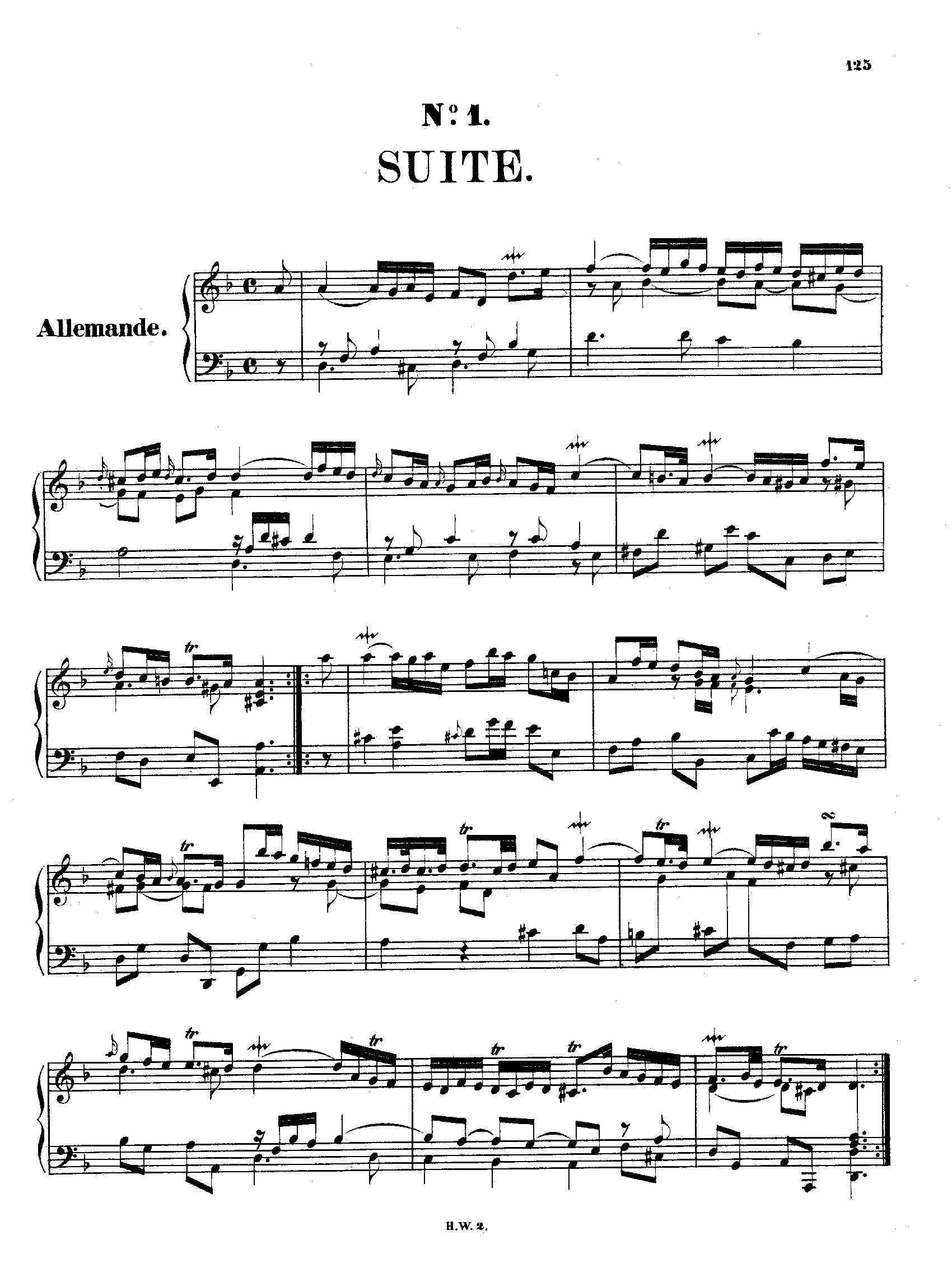Handel, George Frideric - Suite, HWV 447 Sheet music for Piano - 8notes.com
