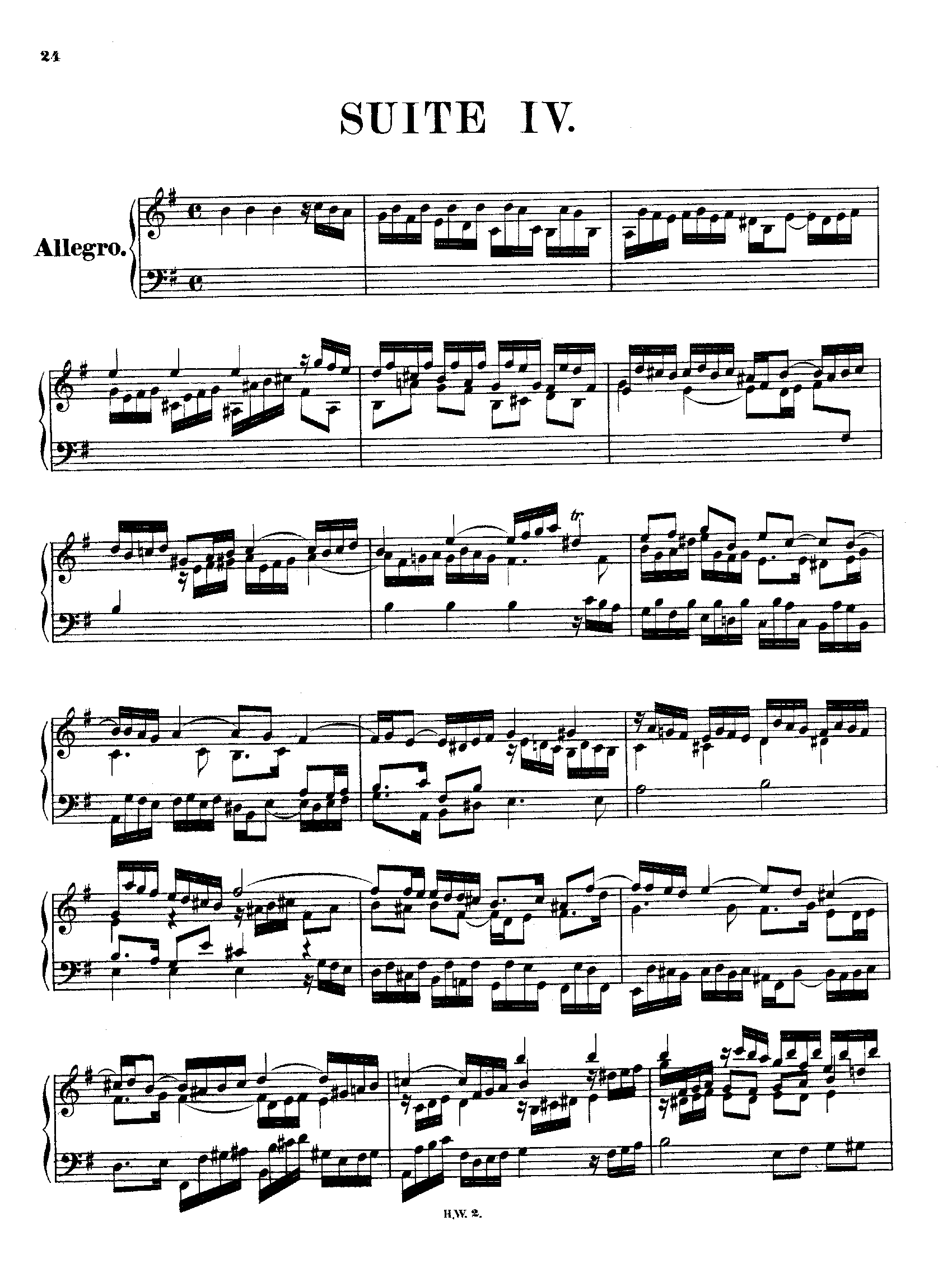 Handel, George Frideric - Suite in E minor, HWV 429 Sheet music for ...