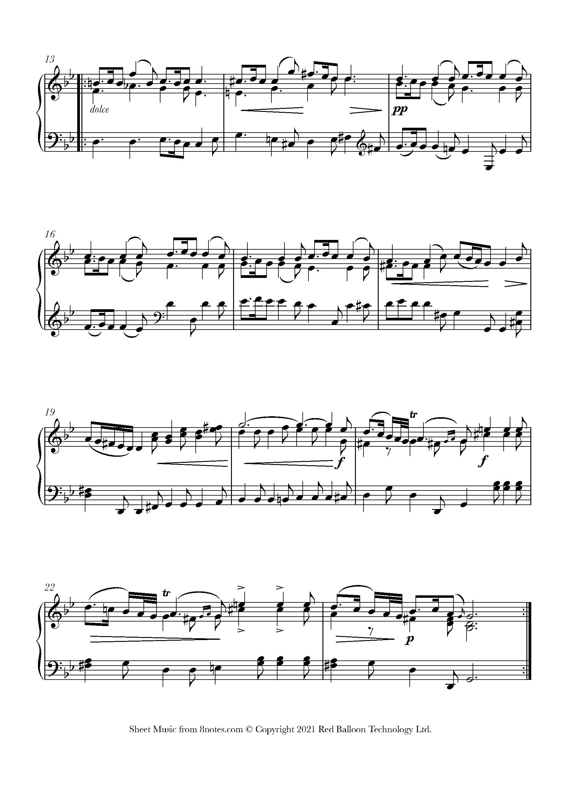 Tartini - The Devil's Trill Sonata 1. Larghetto Affettuoso Sheet Music 