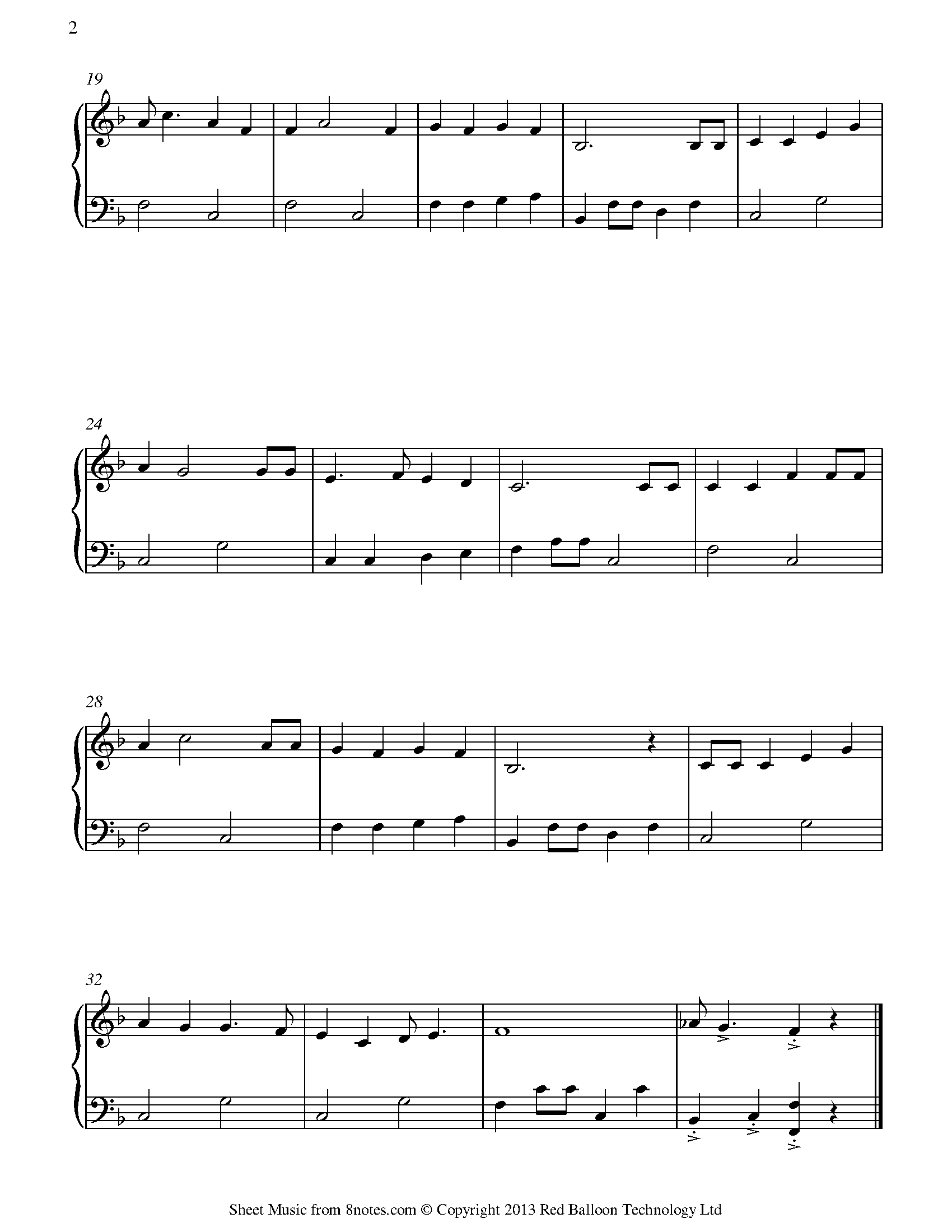 Wabash Cannonball Sheet music for Piano - 8notes.com