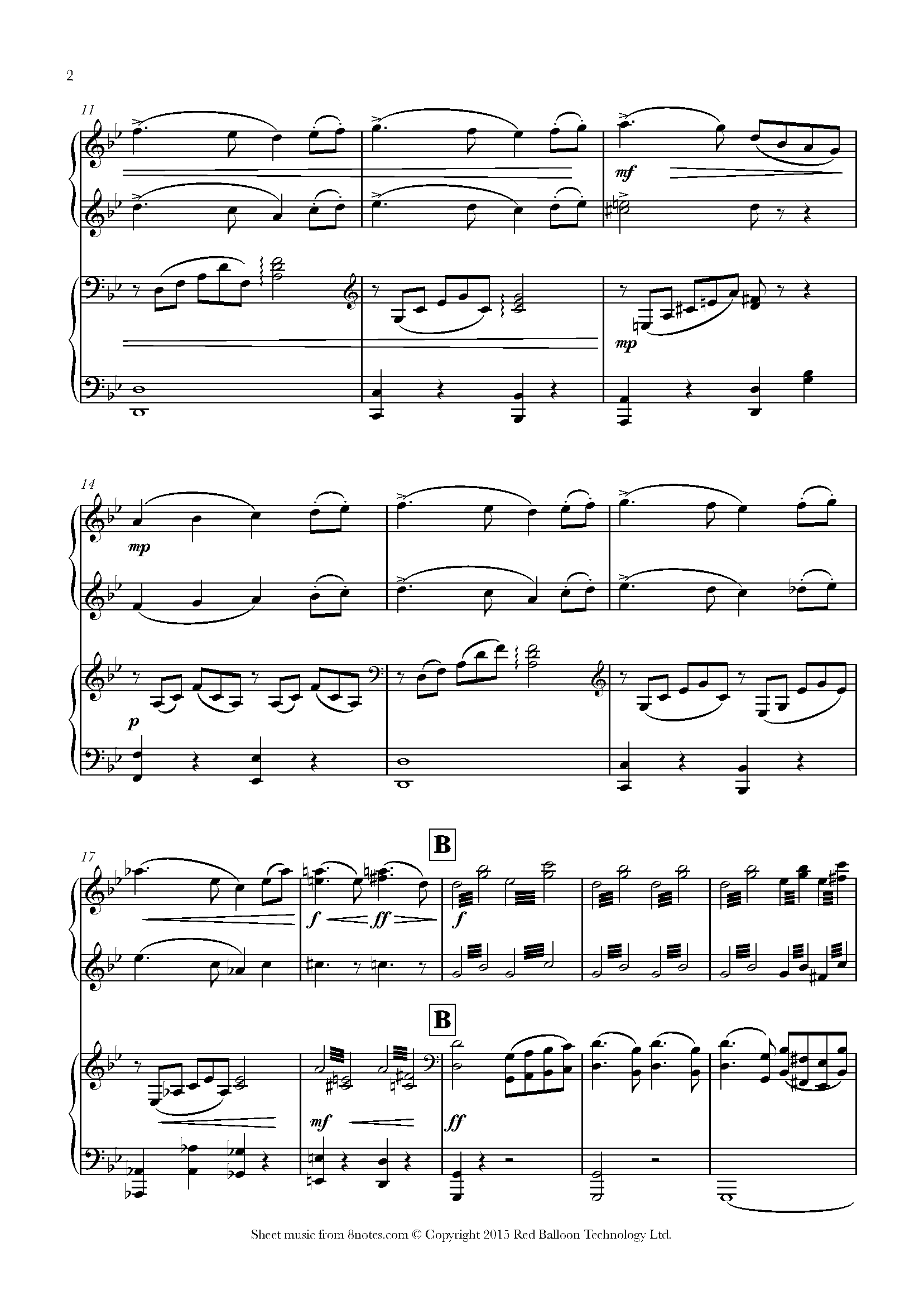 Tchaikovsky - Swan Lake Op. 20 Scene Finale Sheet music for Piano Duet