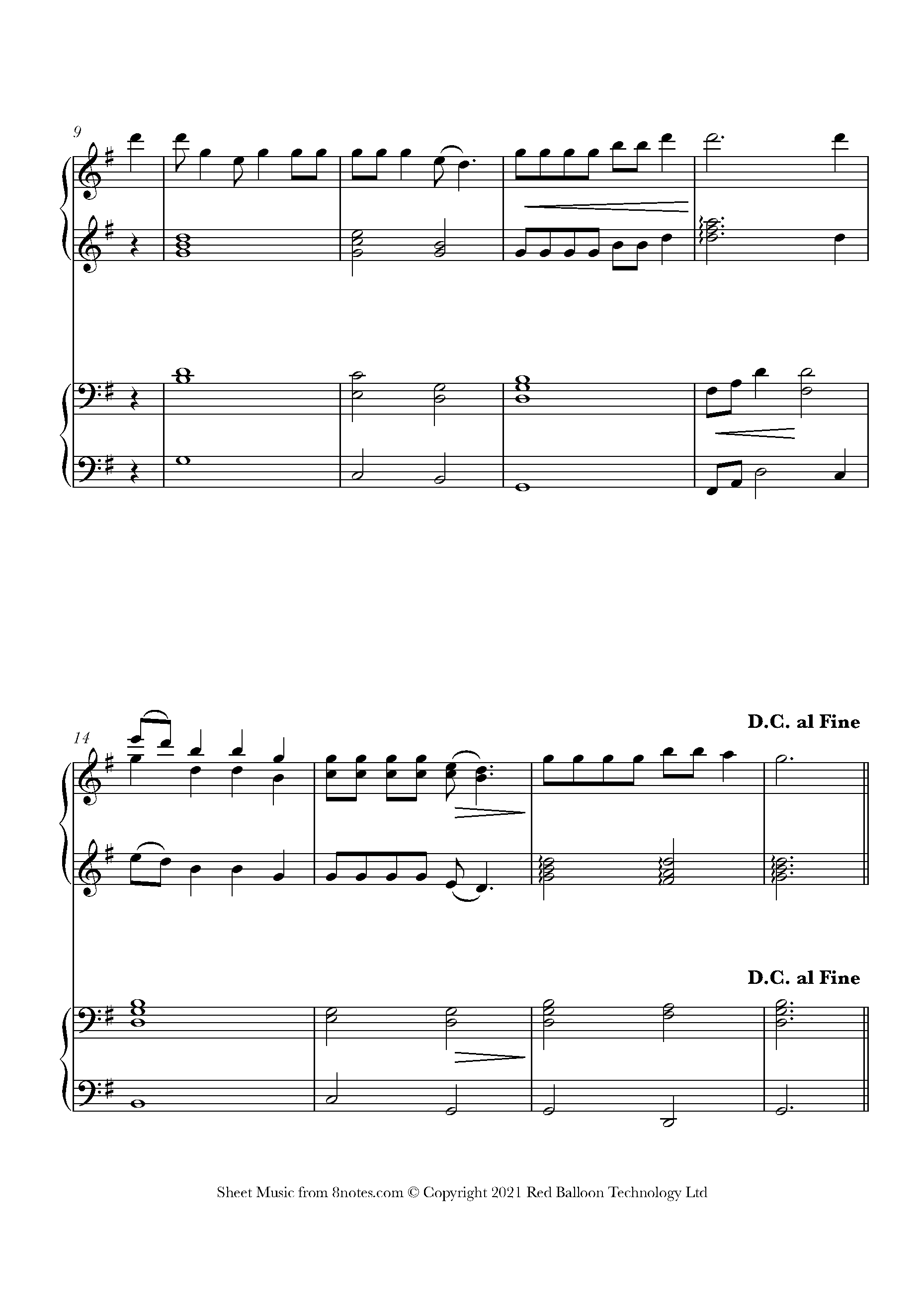 Swing Low, Sweet Chariot Sheet music for Piano Duet - 8notes.com