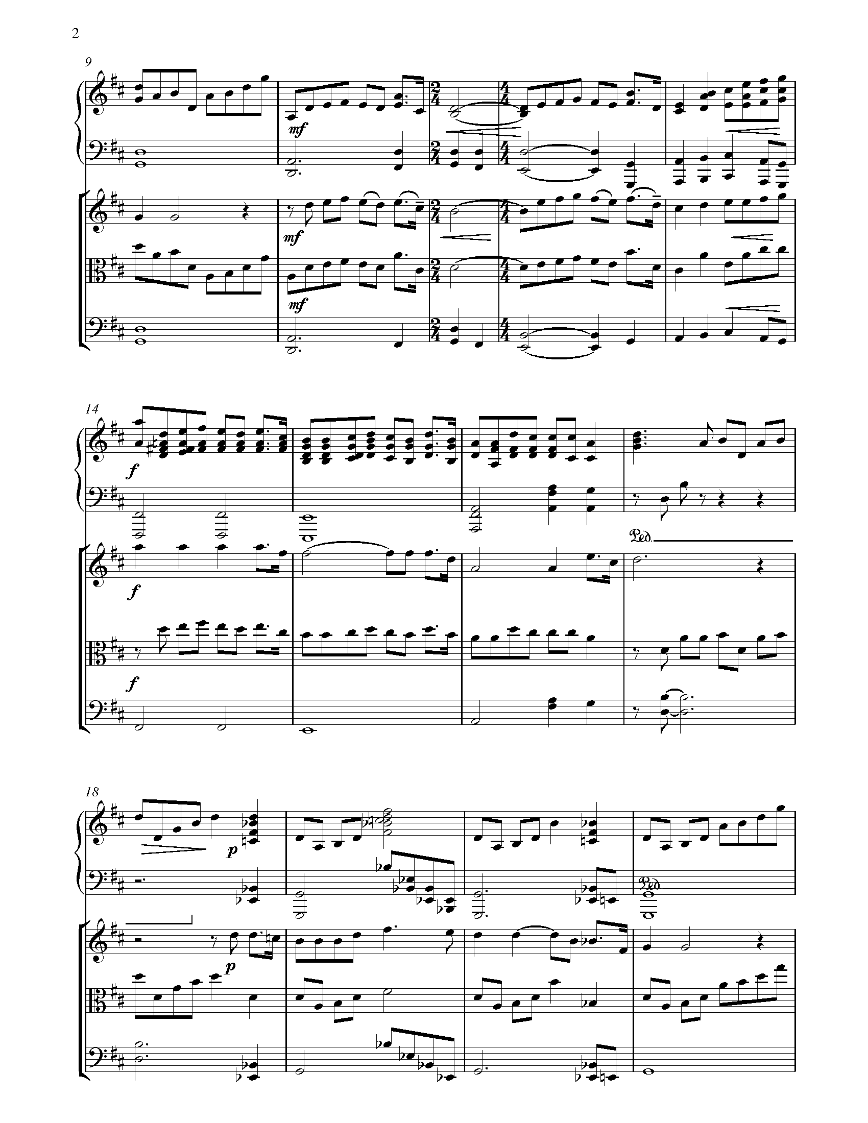 Puccini - Nessun Dorma From Turandot Sheet Music For Piano Quartet ...