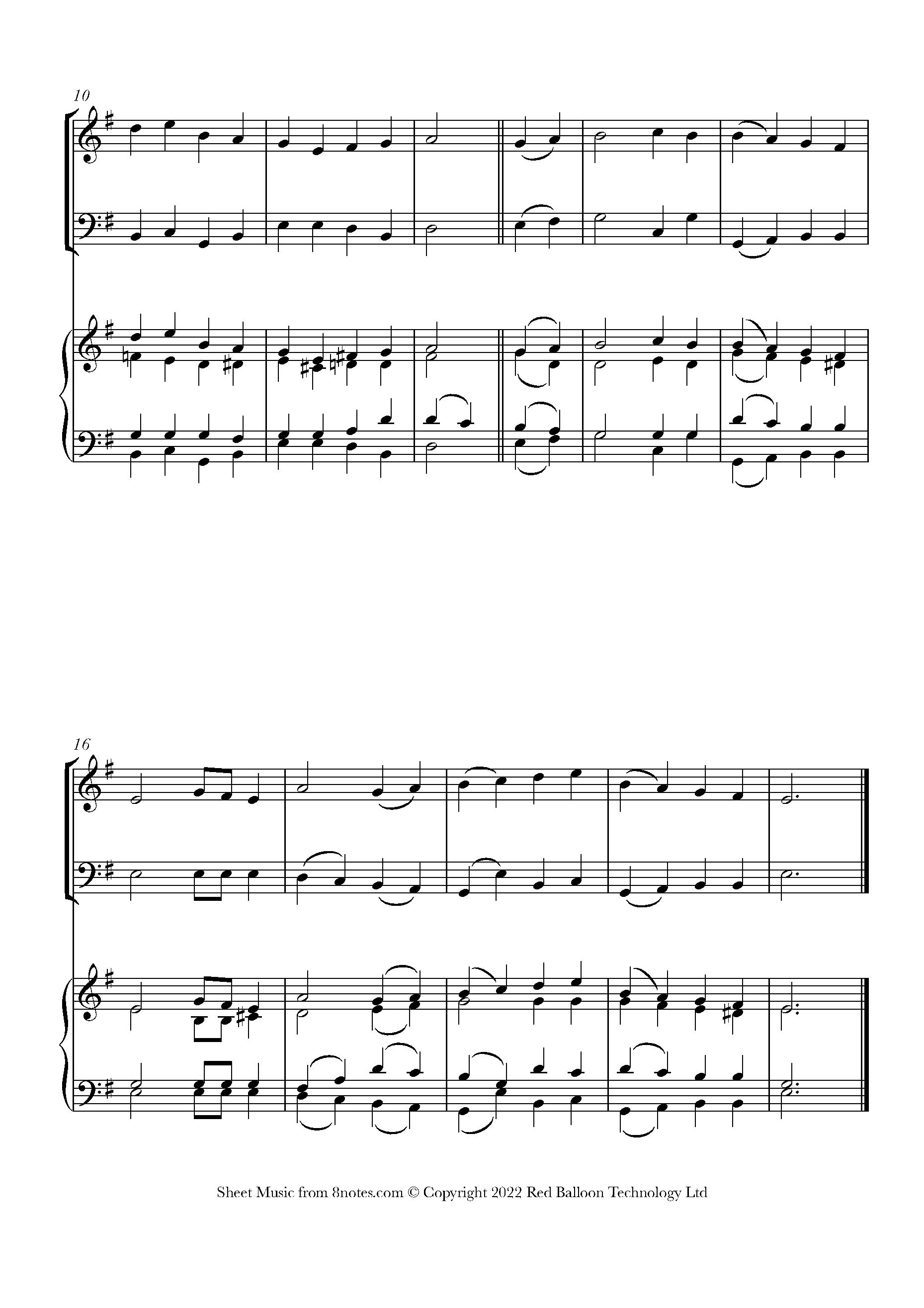 God Rest Ye Merry Gentlemen Sheet Music For Piano Trio - 8notes.com