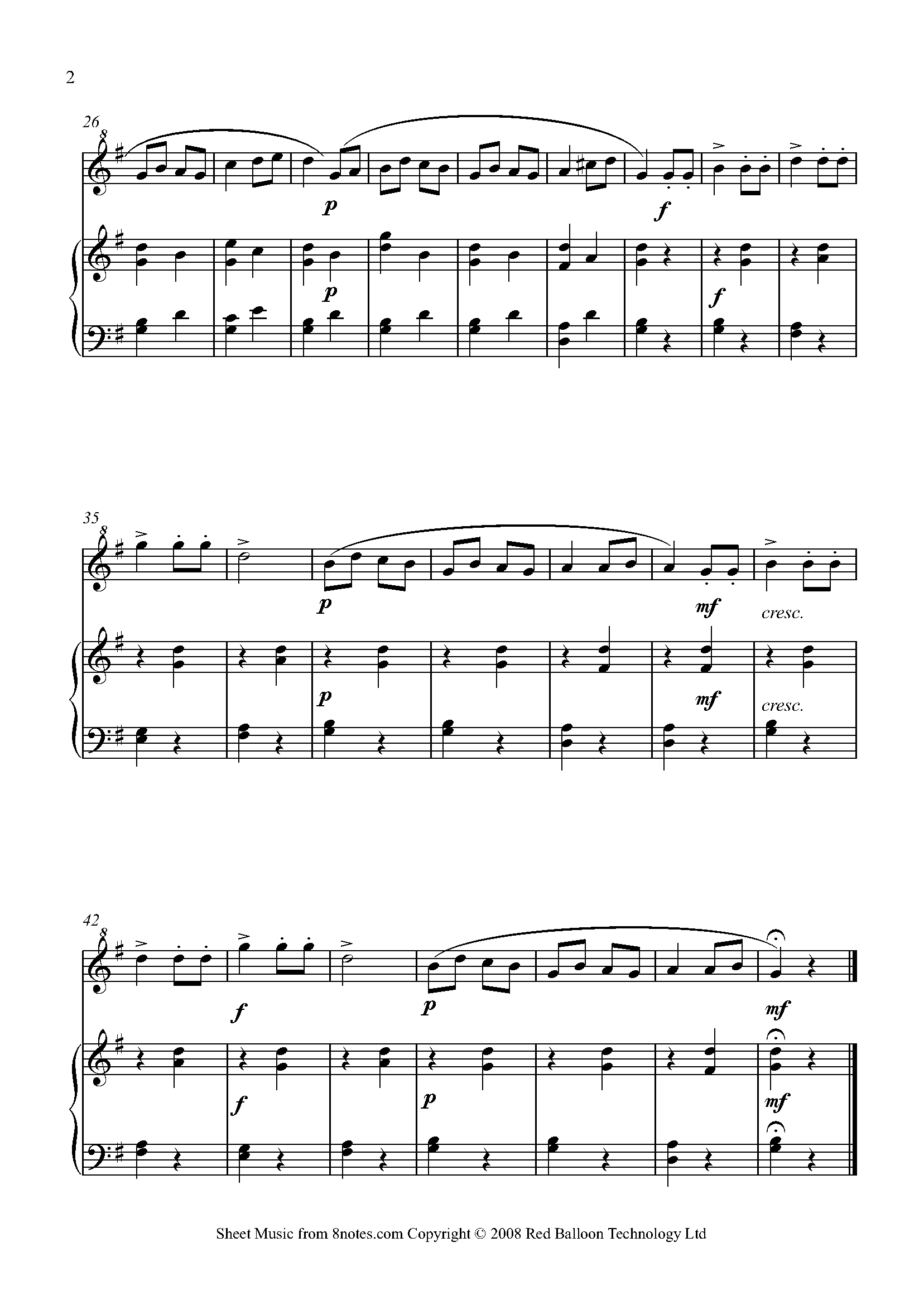 Beethoven - Ecossaise Sheet Music For Recorder - 8notes.com