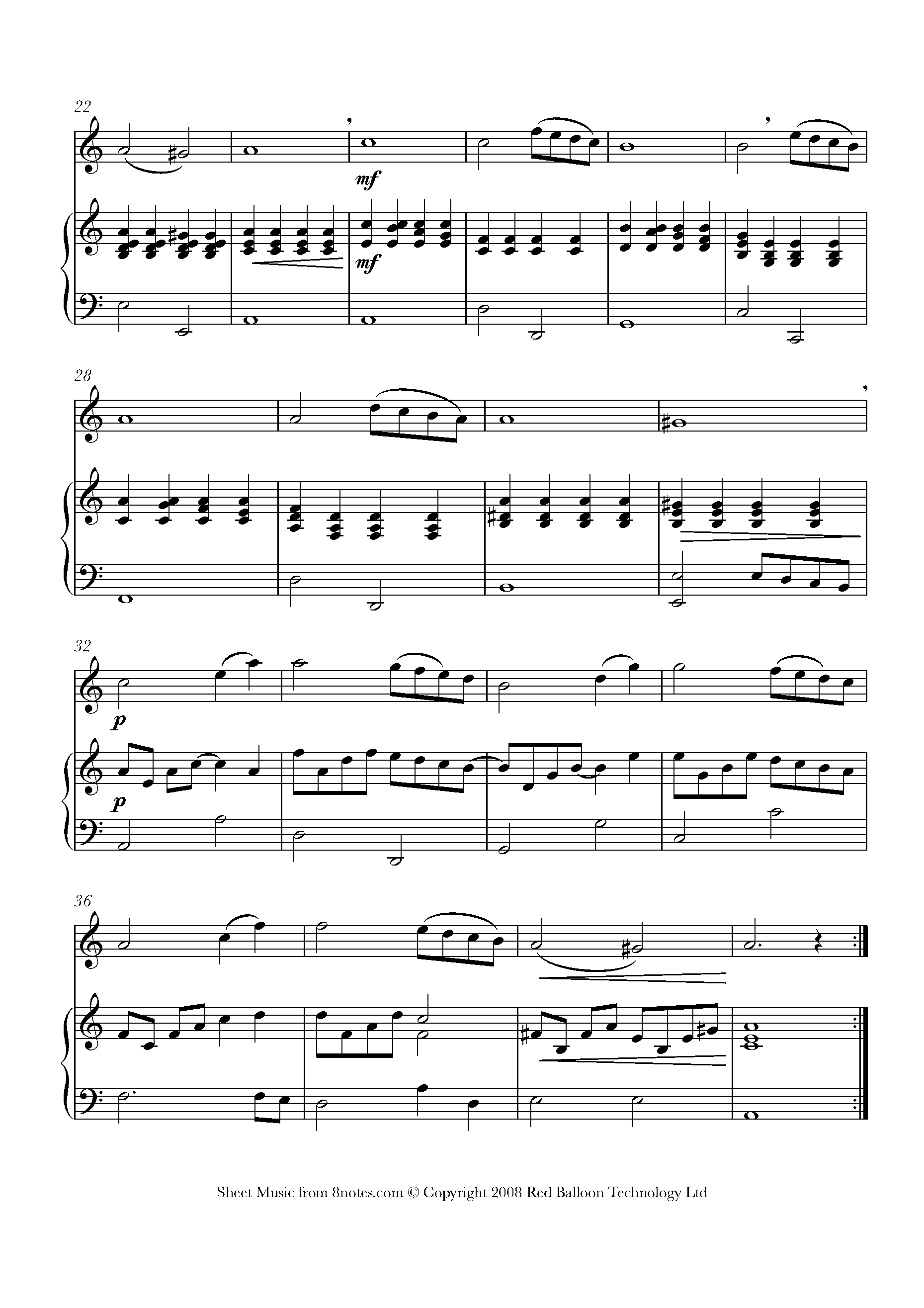 Caccini - Ave Maria Sheet music for Recorder - 8notes.com