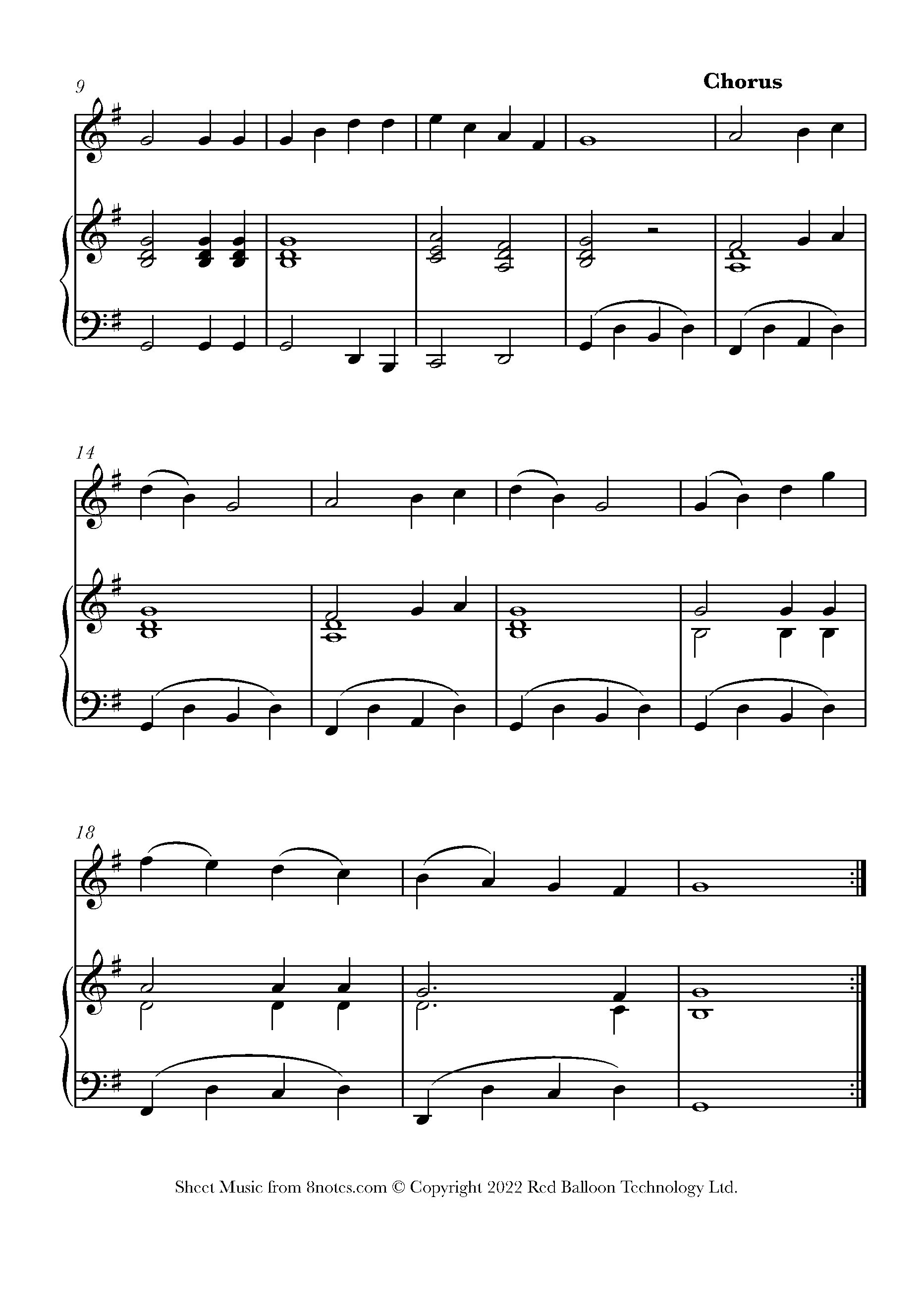 Early One Morning Sheet music for Recorder - 8notes.com