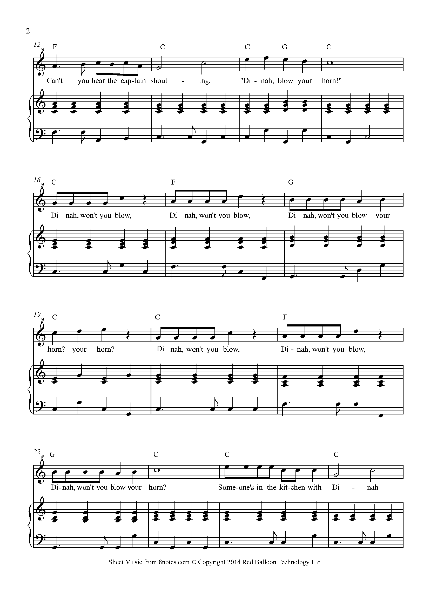 I've been working on the Railroad Sheet music for Recorder - 8notes.com