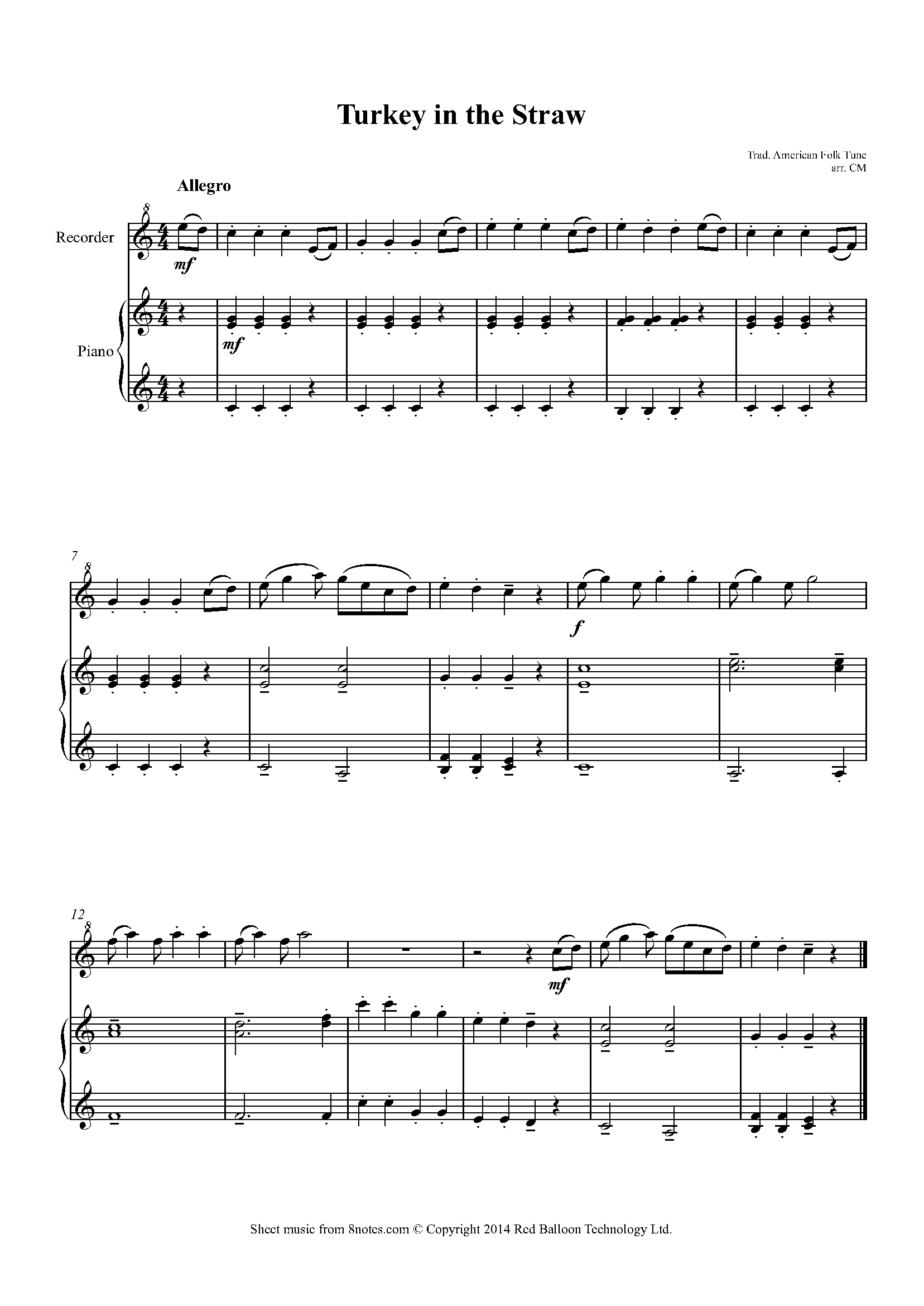 Free Recorder Sheet Music, Lessons & Resources - 8notes.com