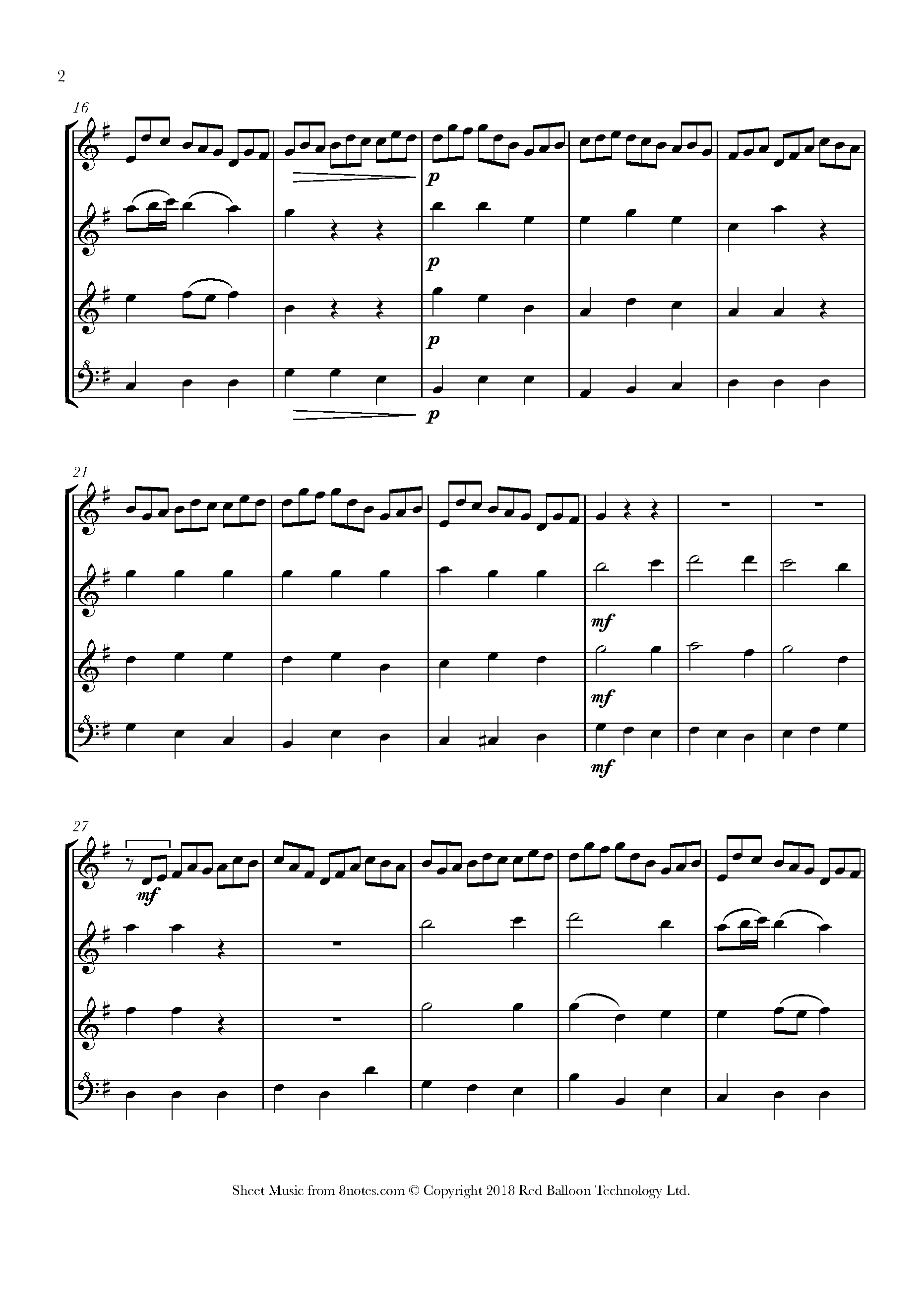 Bach - Jesu Joy of Mans Desiring Sheet music for Recorder Quartet ...