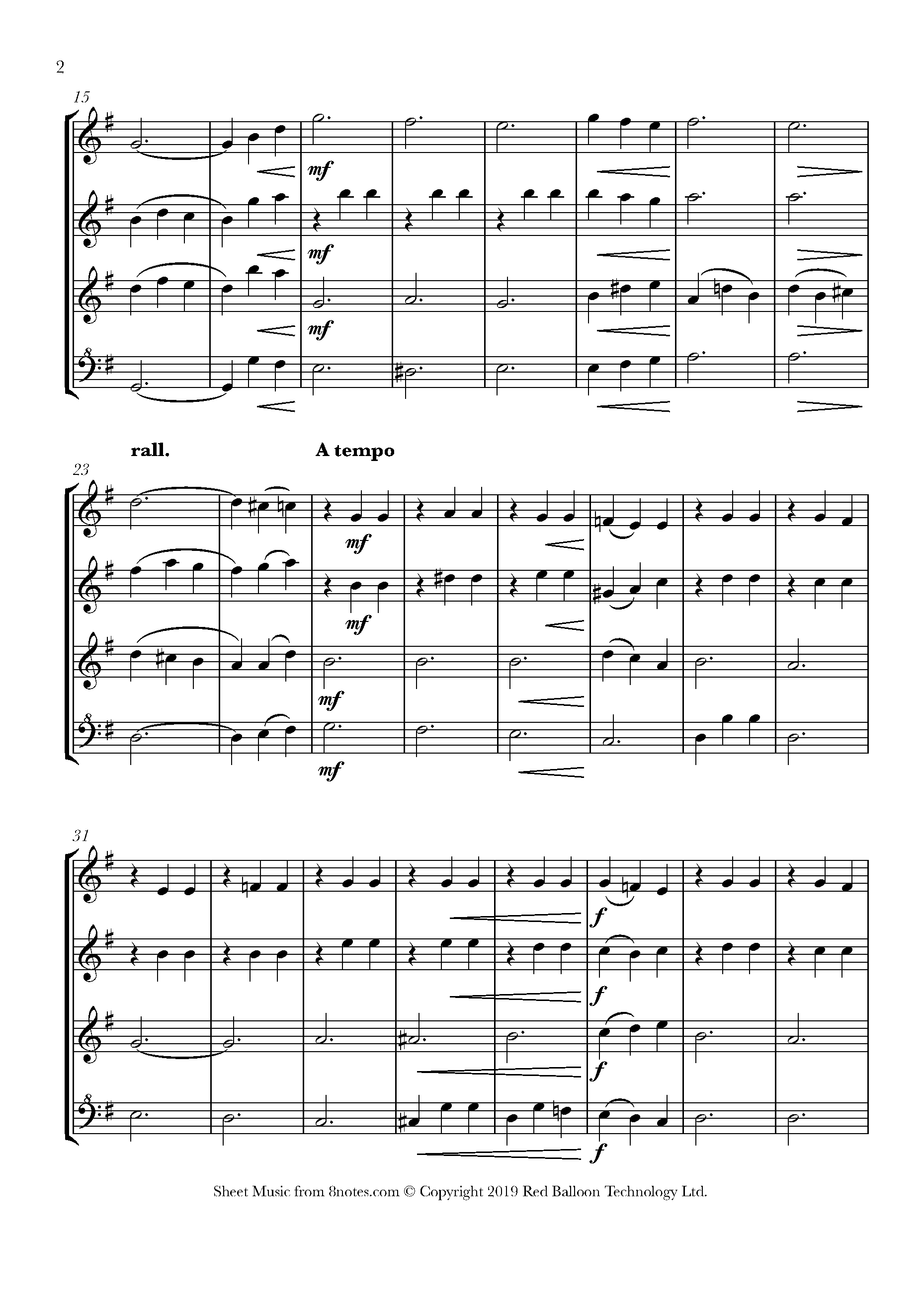 E Pari Ra (New Zealand Trad.) Sheet music for Recorder Quartet - 8notes.com