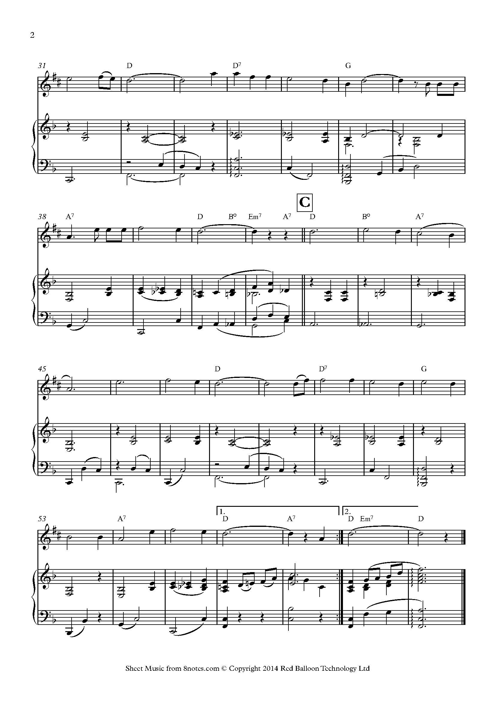 Leadbelly - Goodnight, Irene Sheet music for Saxophone - 8notes.com