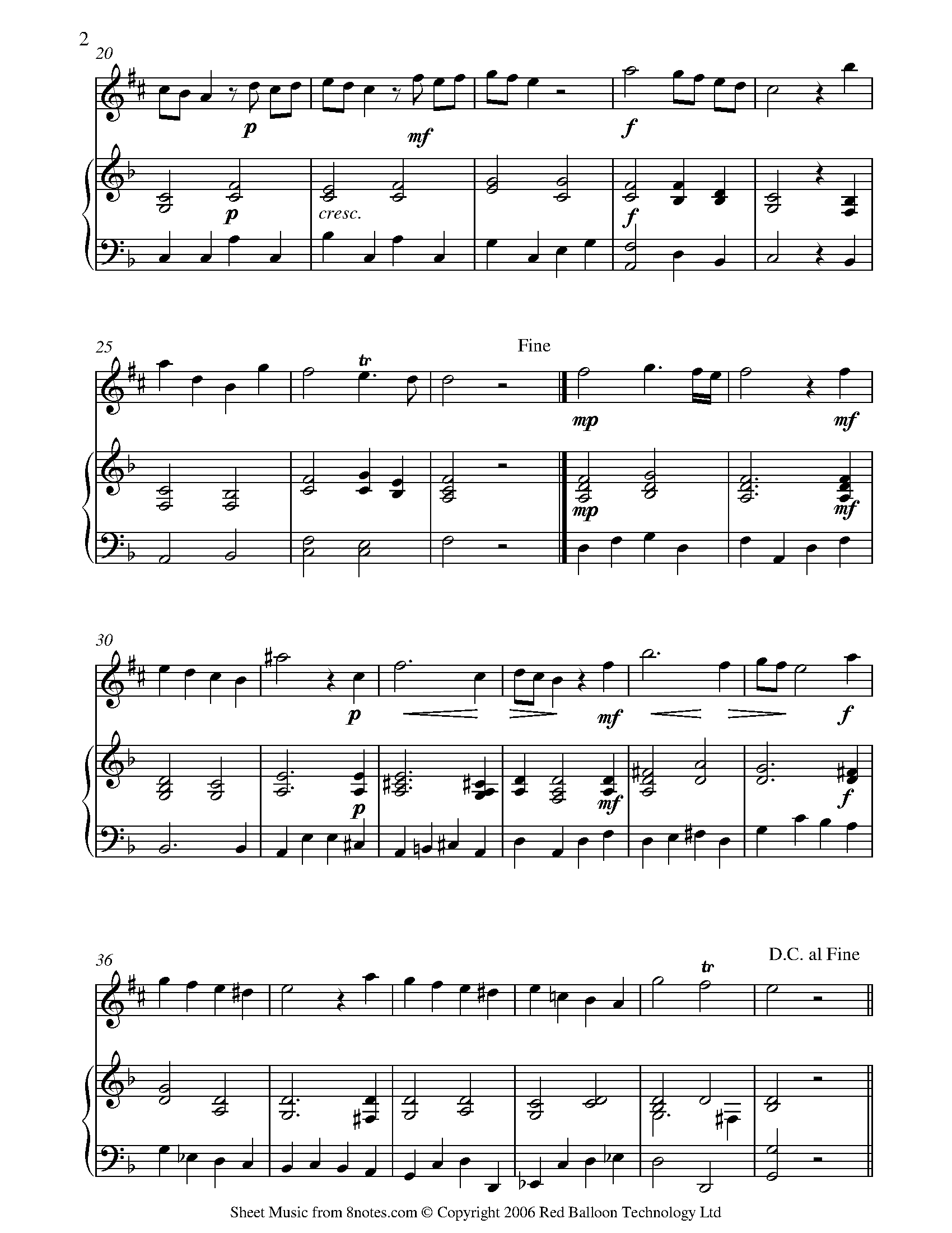 Handel - Where er you walk Sheet music for Saxophone - 8notes.com