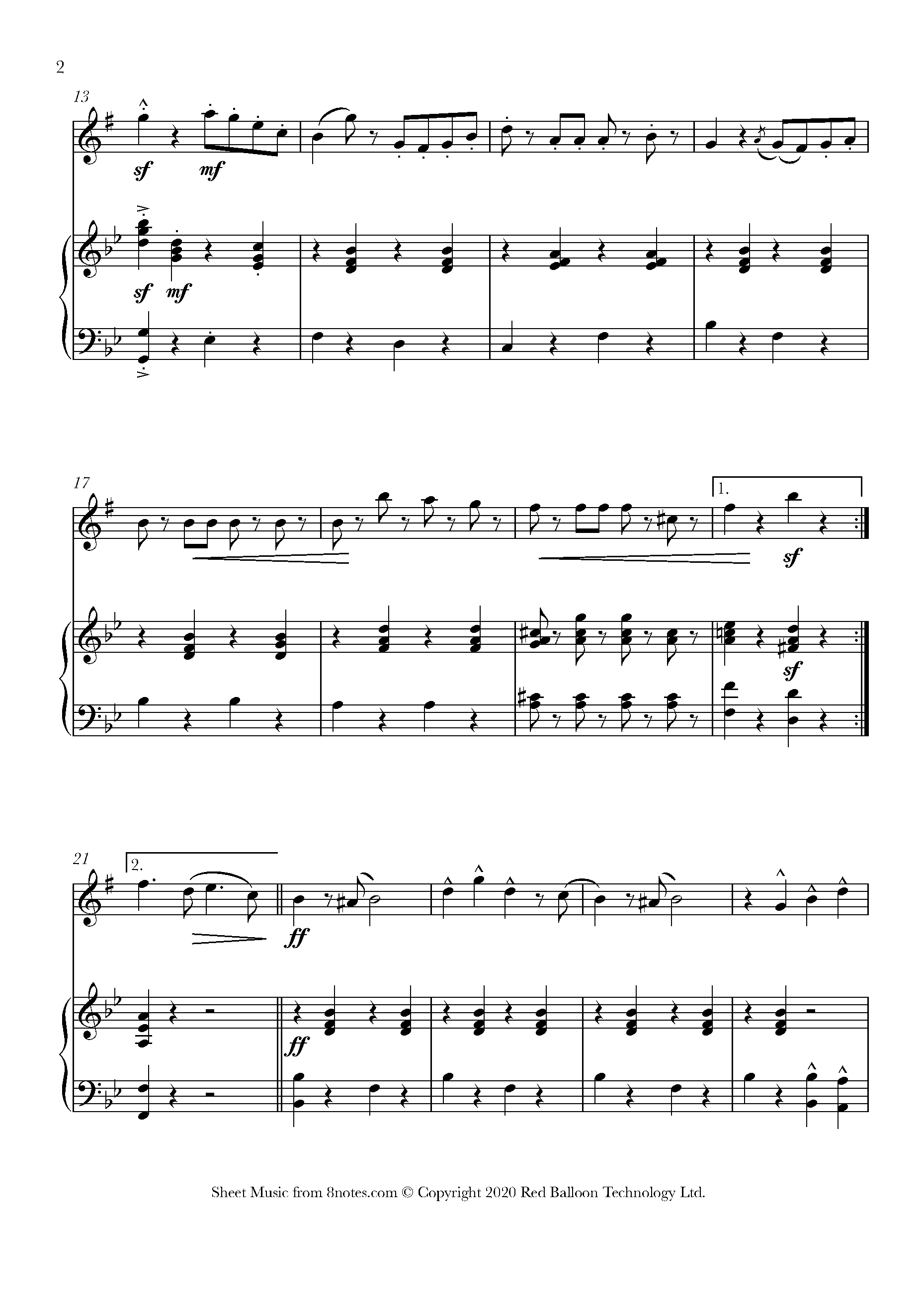 Sousa - Hands Across the Sea March Sheet music for Saxophone - 8notes.com