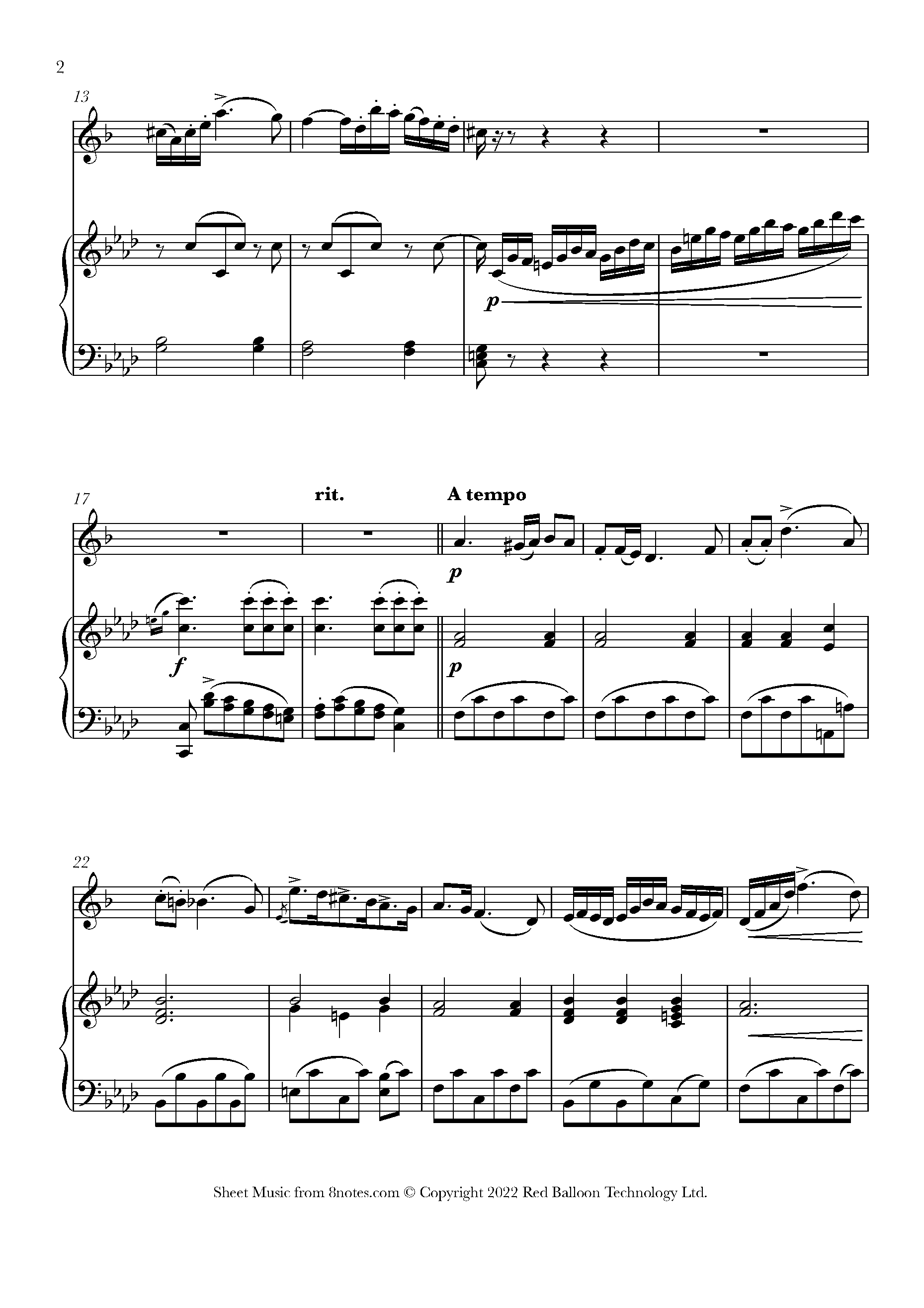 ﻿Ogiński - Polonaise 'Pozegnanie Ojczyzny' Sheet music for Saxophone ...