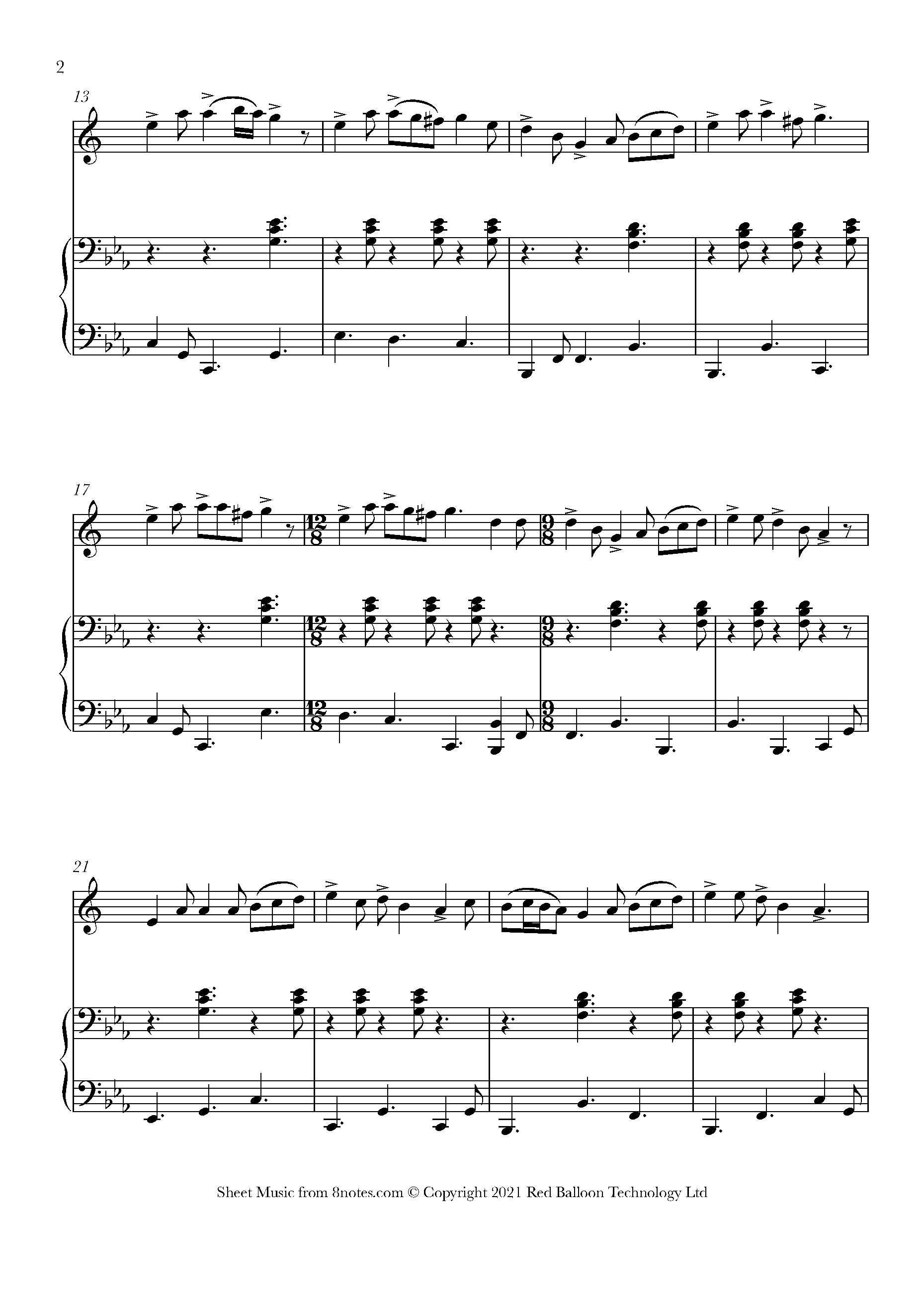 The Rocky Road to Dublin Sheet music for Saxophone - 8notes.com