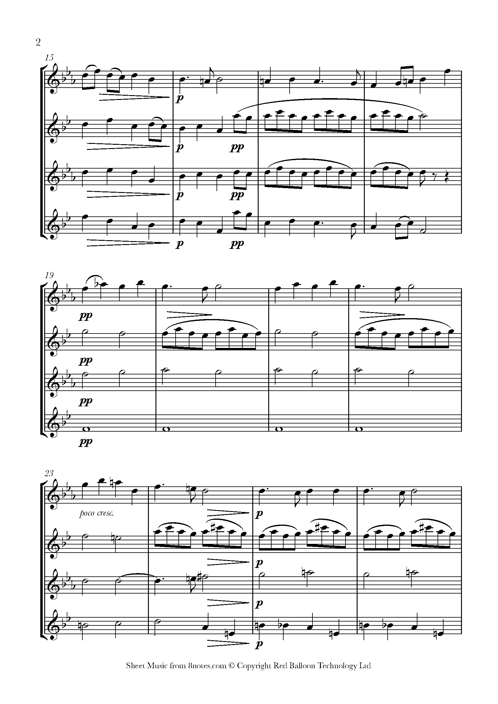 ﻿Fauré Pie Jesu from the Requiem Sheet music for Saxophone Quartet