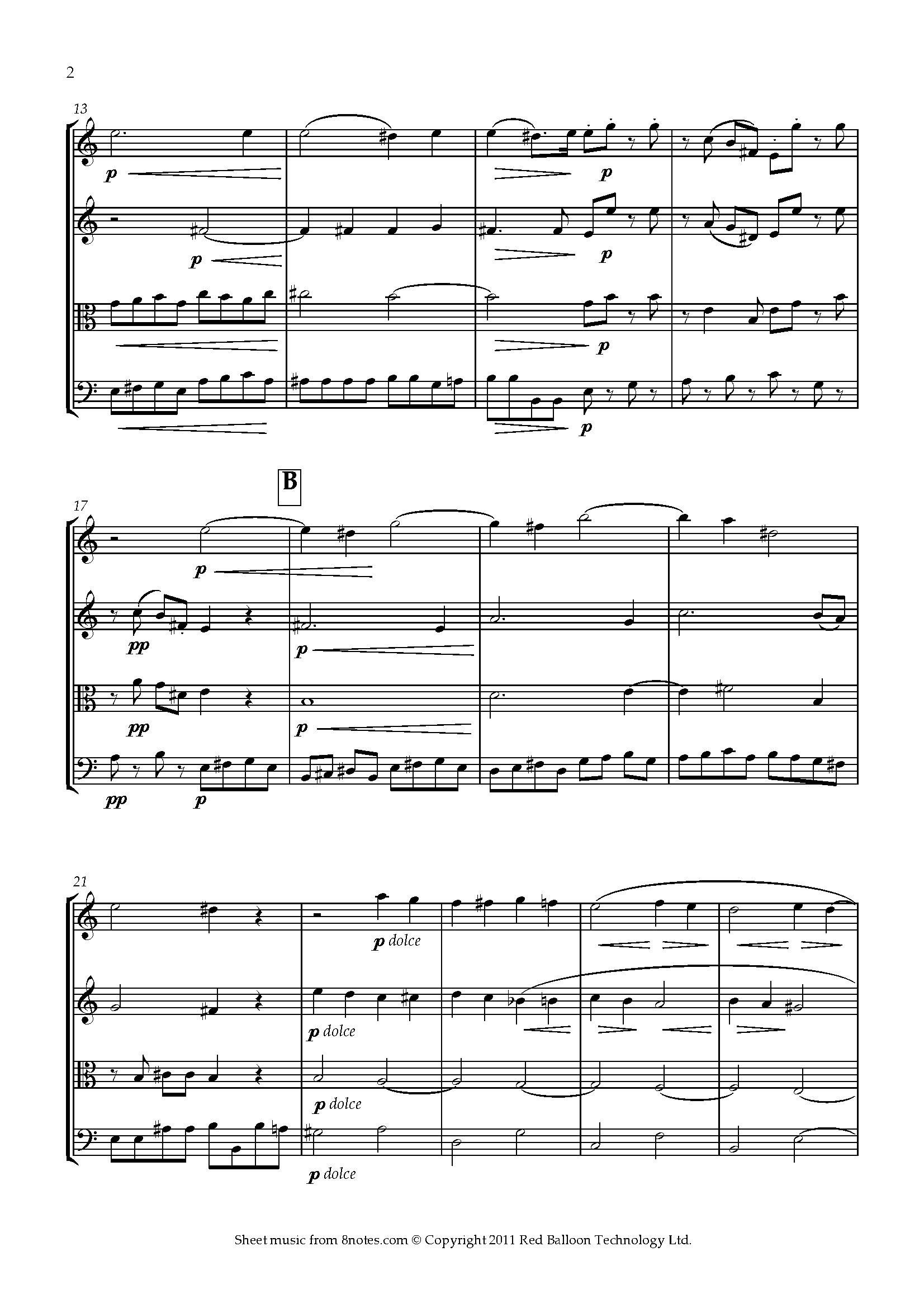 Pergolesi - Stabat Mater Sheet Music For String Quartet - 8notes.com