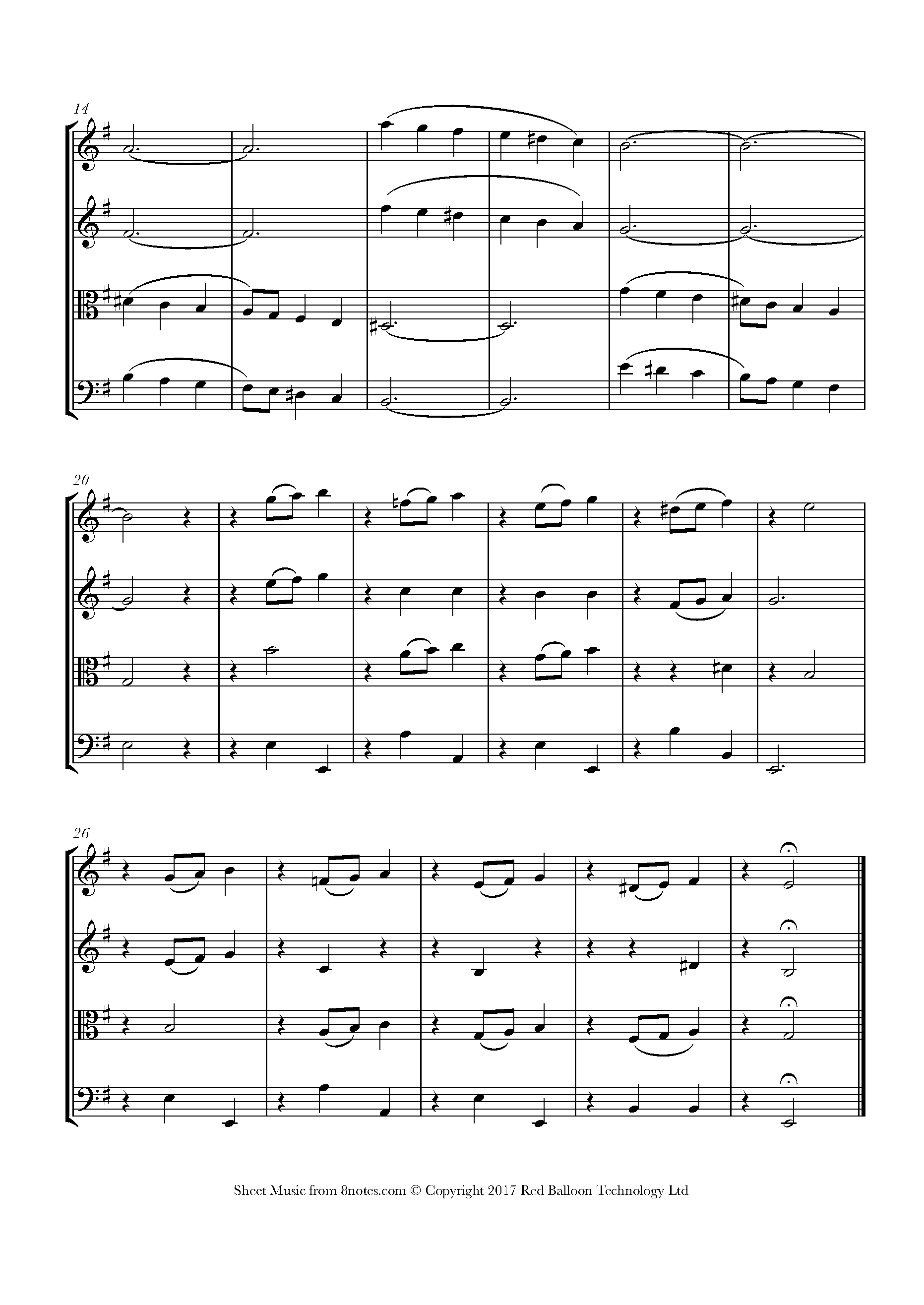 Vivaldi - The Four Seasons Summer, First Movement Theme Sheet music for ...