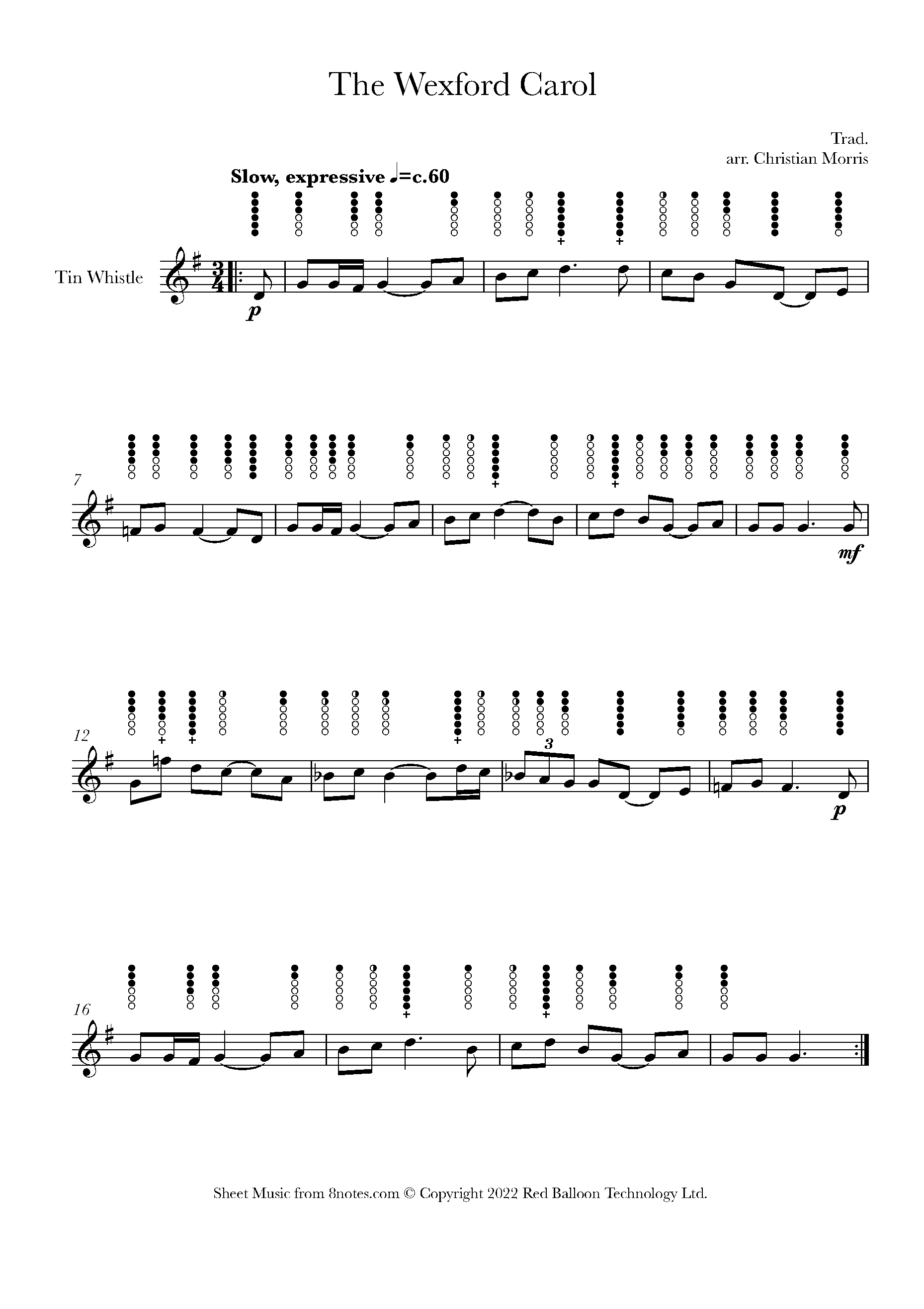 the-wexford-carol-sheet-music-for-tin-whistle-8notes