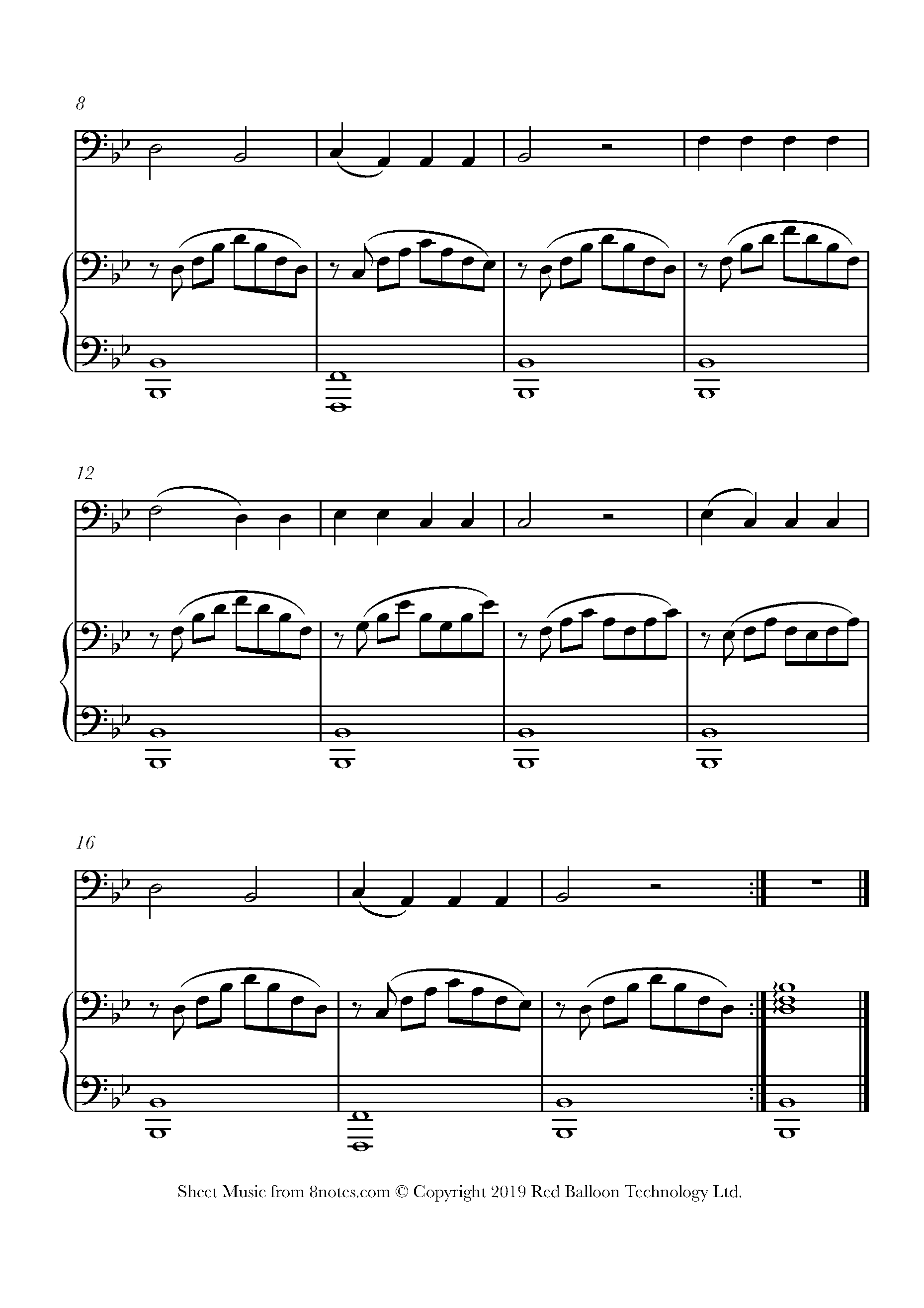 Duermete mi nino (Venezuelan Trad.) Sheet music for Trombone - 8notes.com