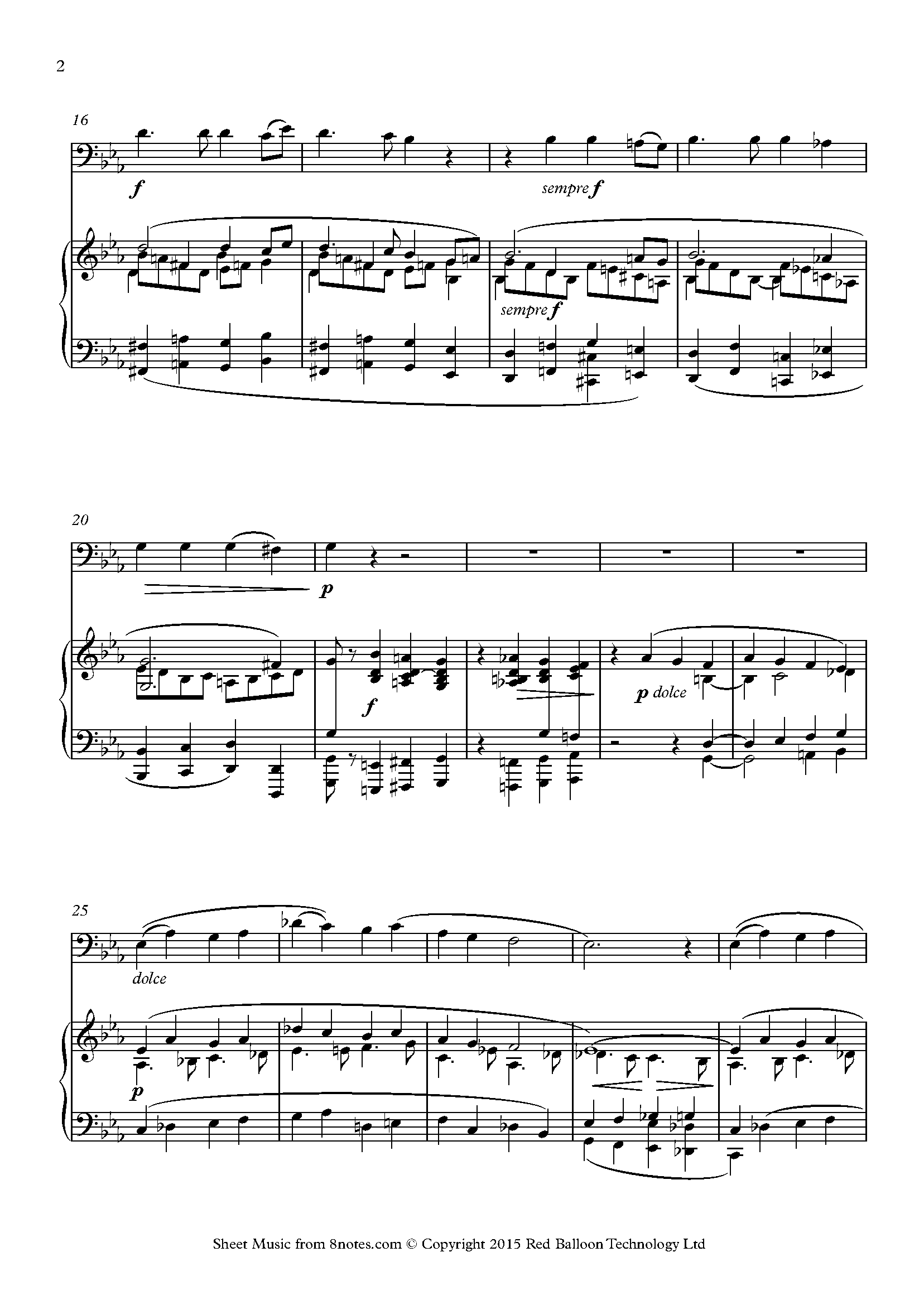 ﻿Fauré - Requiem Aeternam Sheet music for Trombone - 8notes.com