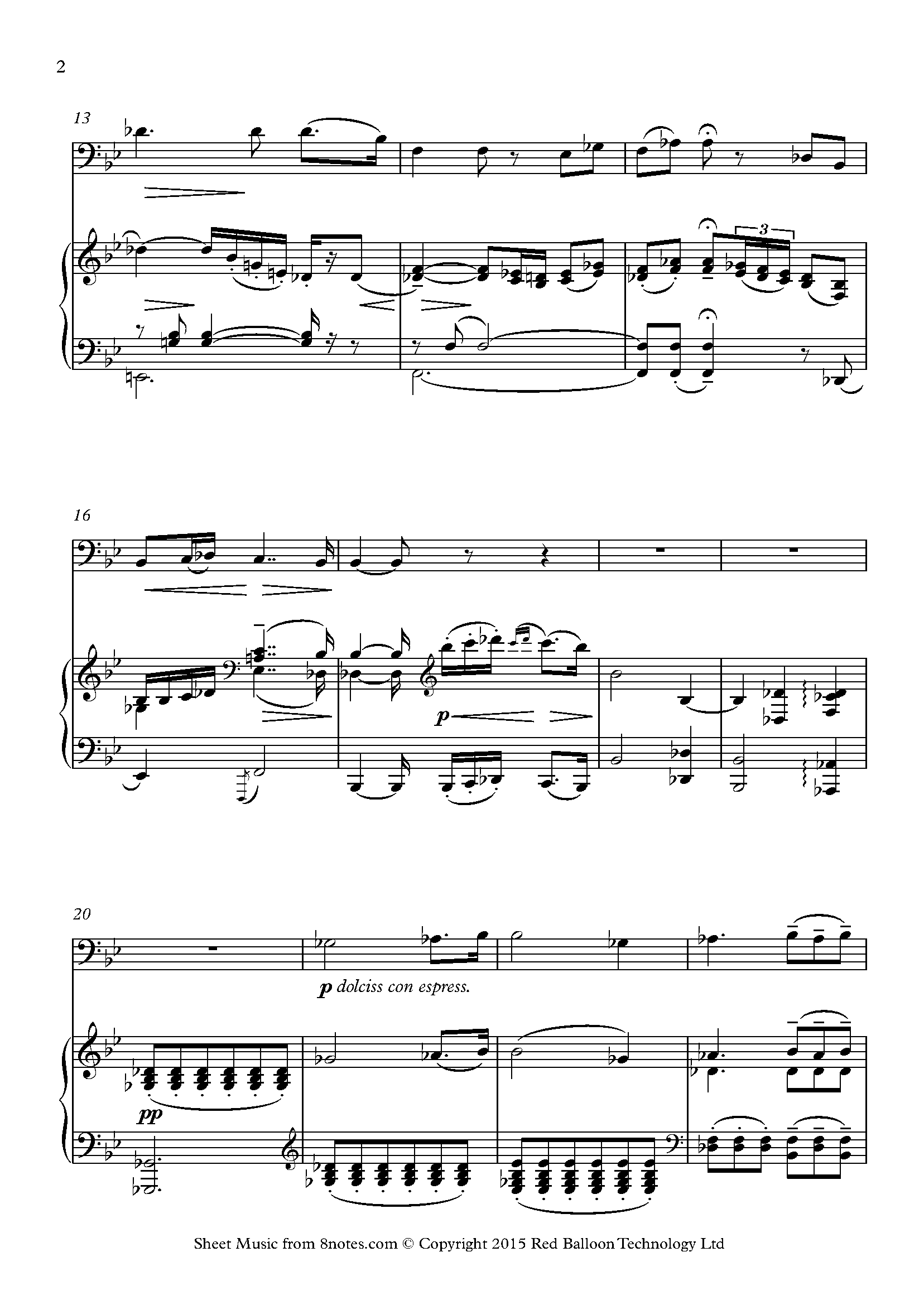 Catalani - ﻿ebben? Ne Andrò Lontana From La Wally Sheet Music For 