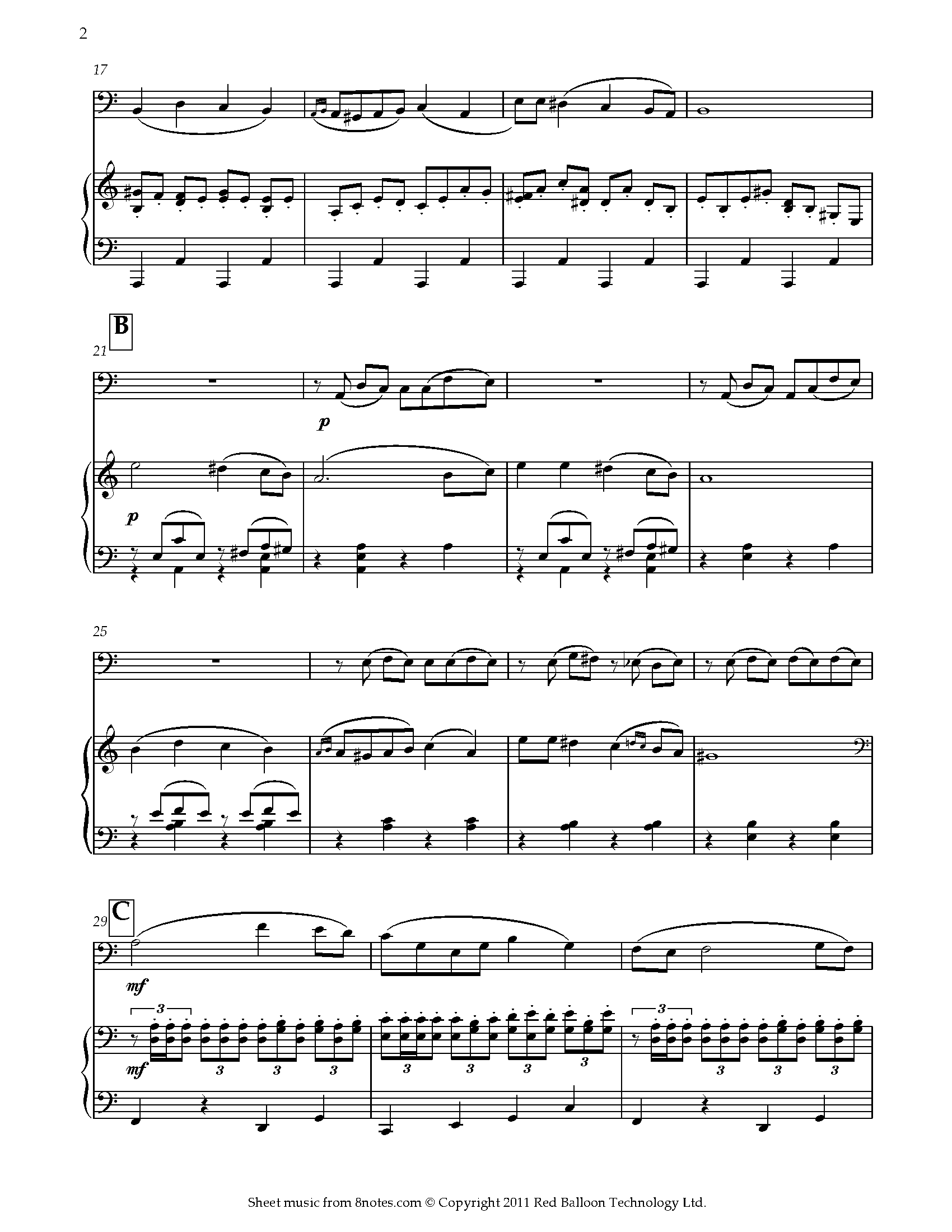 Tchaikovsky - Marche Slave Sheet music for Trombone - 8notes.com