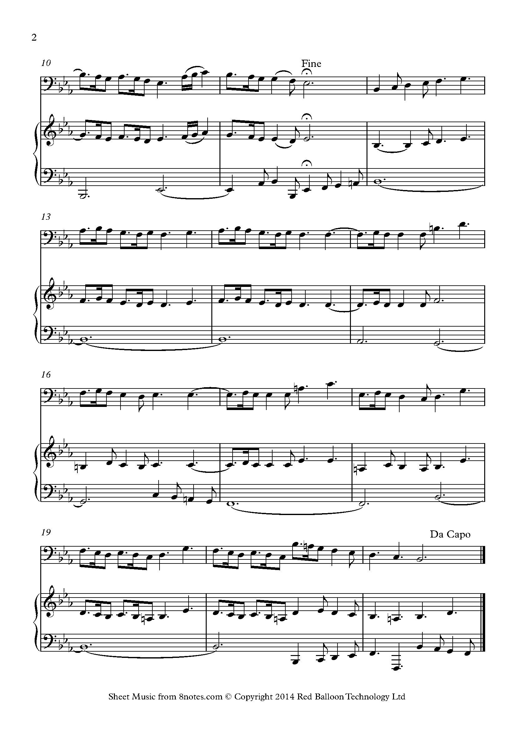 Handel - Pastoral Symphony from Messiah Sheet music for Trombone ...