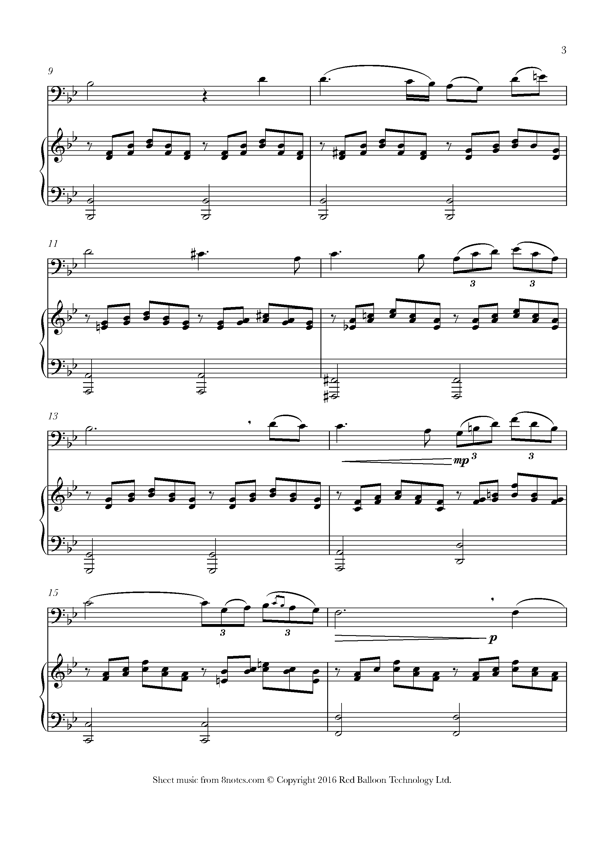 Schubert - Ave Maria Sheet Music For Trombone - 8notes.com