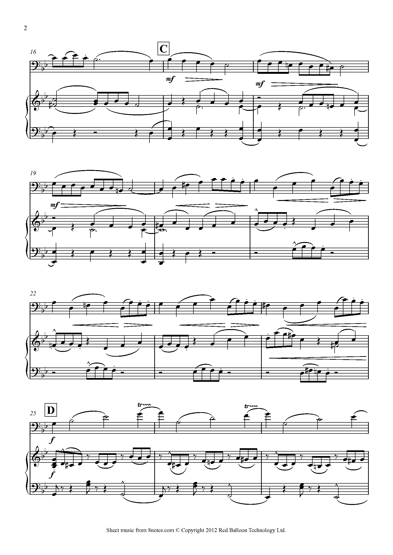 Vitali - Chaconne Sheet music for Trombone - 8notes.com