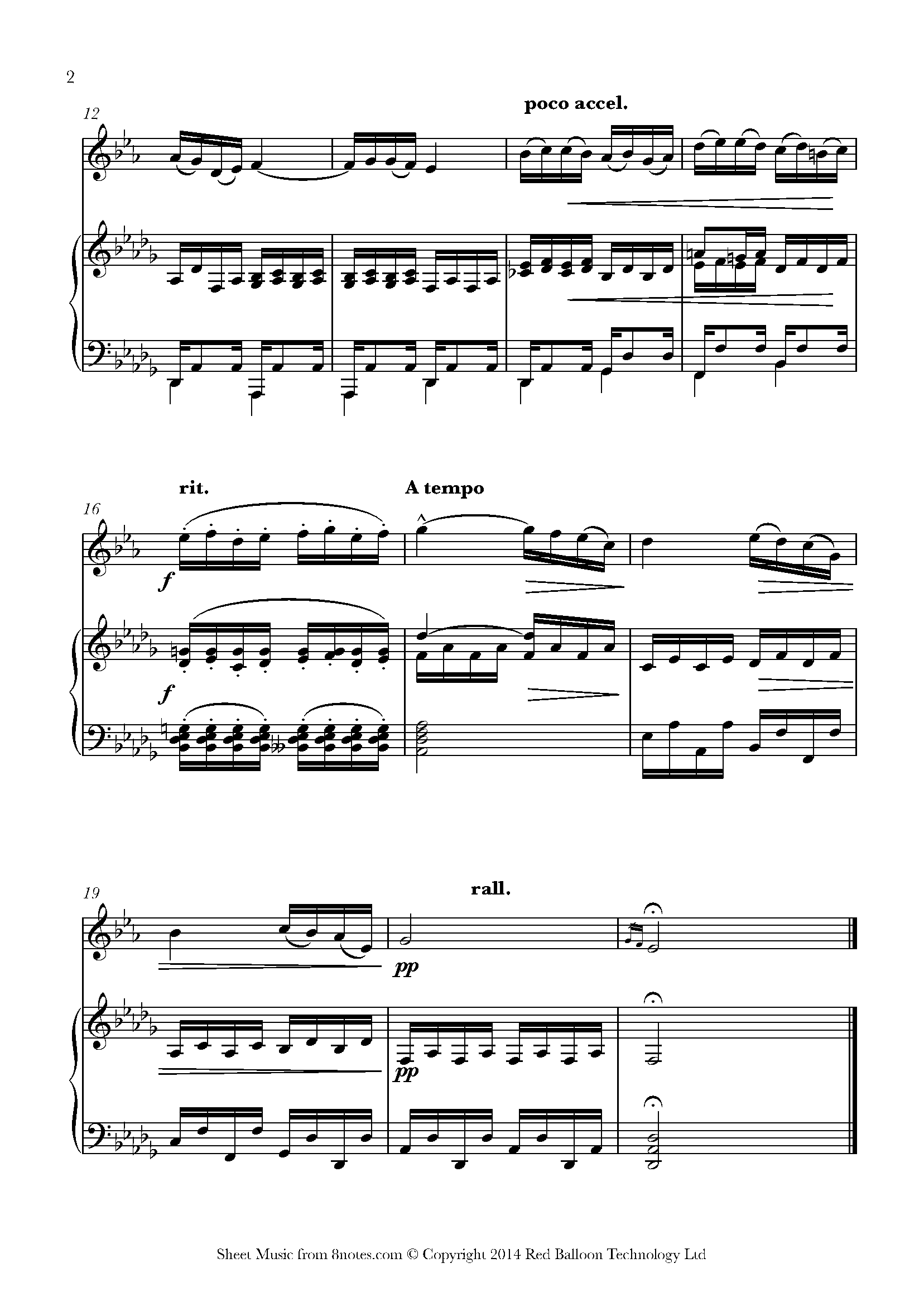 ﻿chopin - Etude In E Op.10 No.3 Sheet Music For Trumpet - 8notes.com