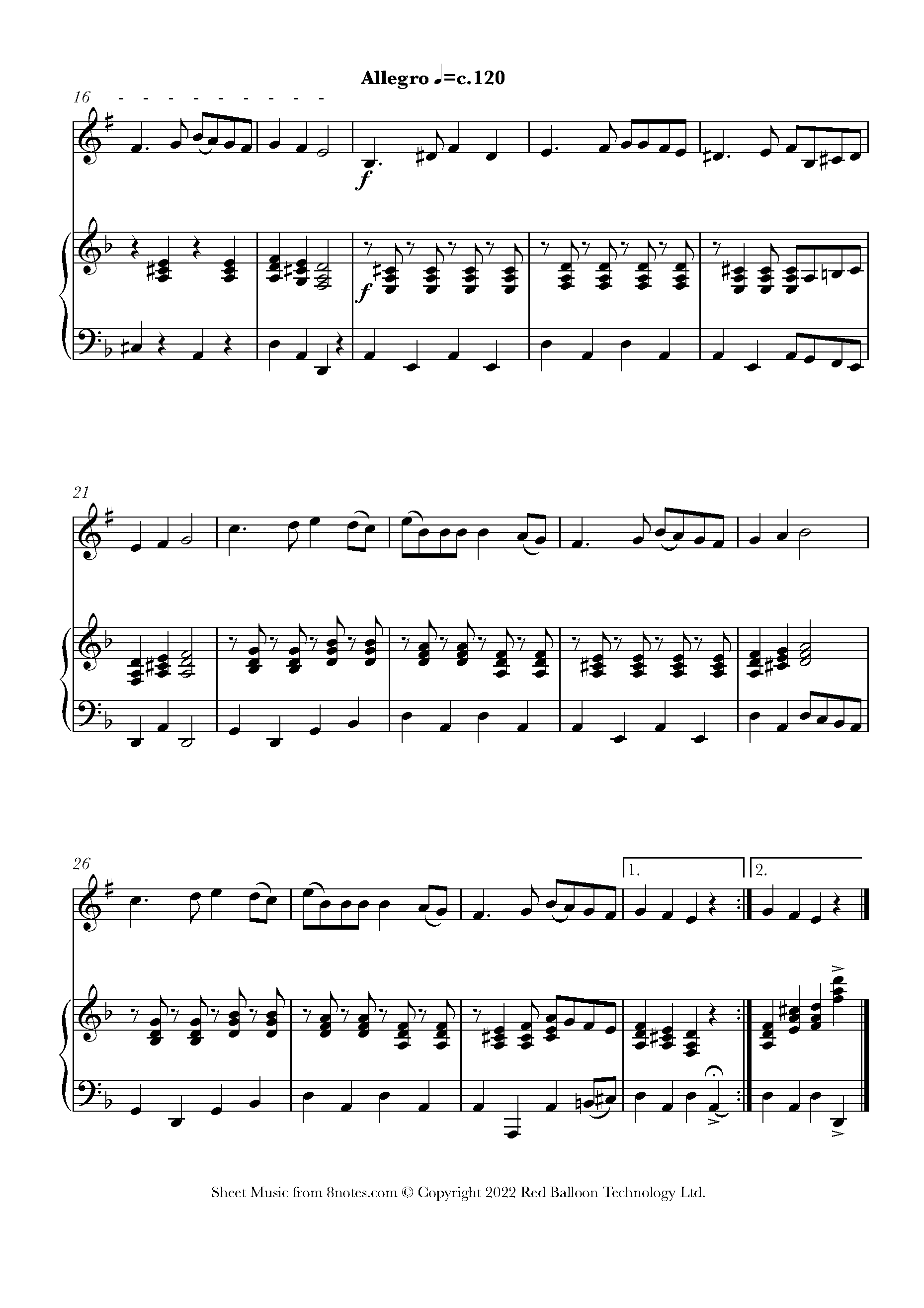 Les Cosaques (french Scout Song) Sheet Music For Trumpet - 8notes.com