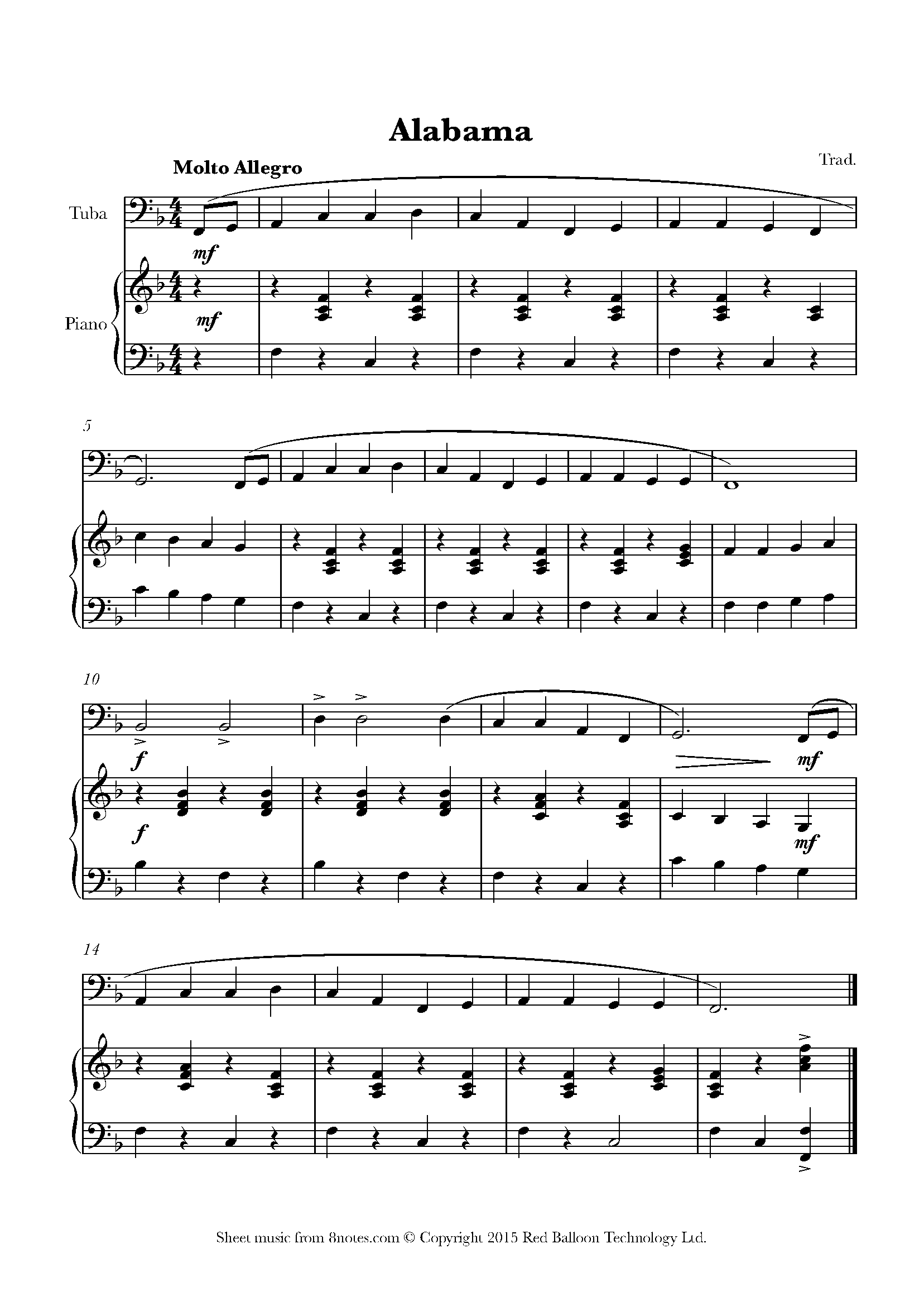 Free Tuba Sheet Music, Lessons & Resources - 8notes.com