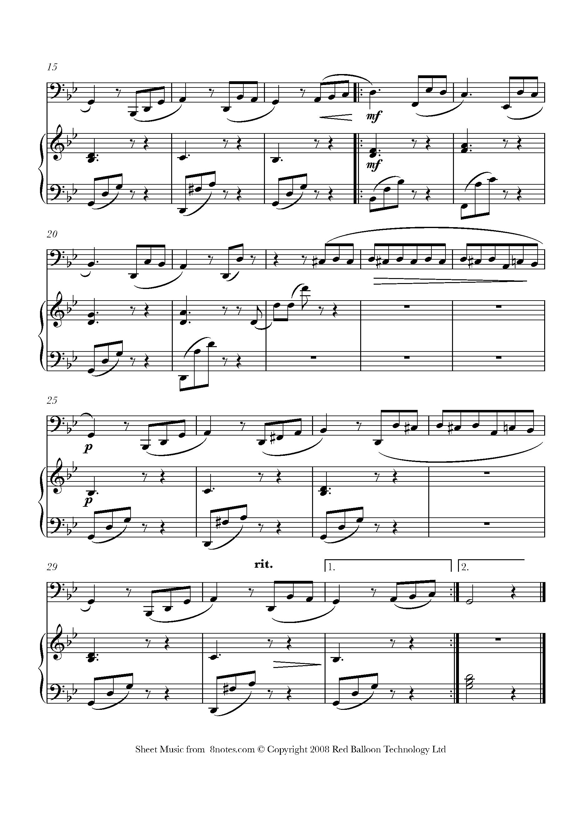 Beethoven - Fur Elise Sheet music for Tuba - 8notes.com