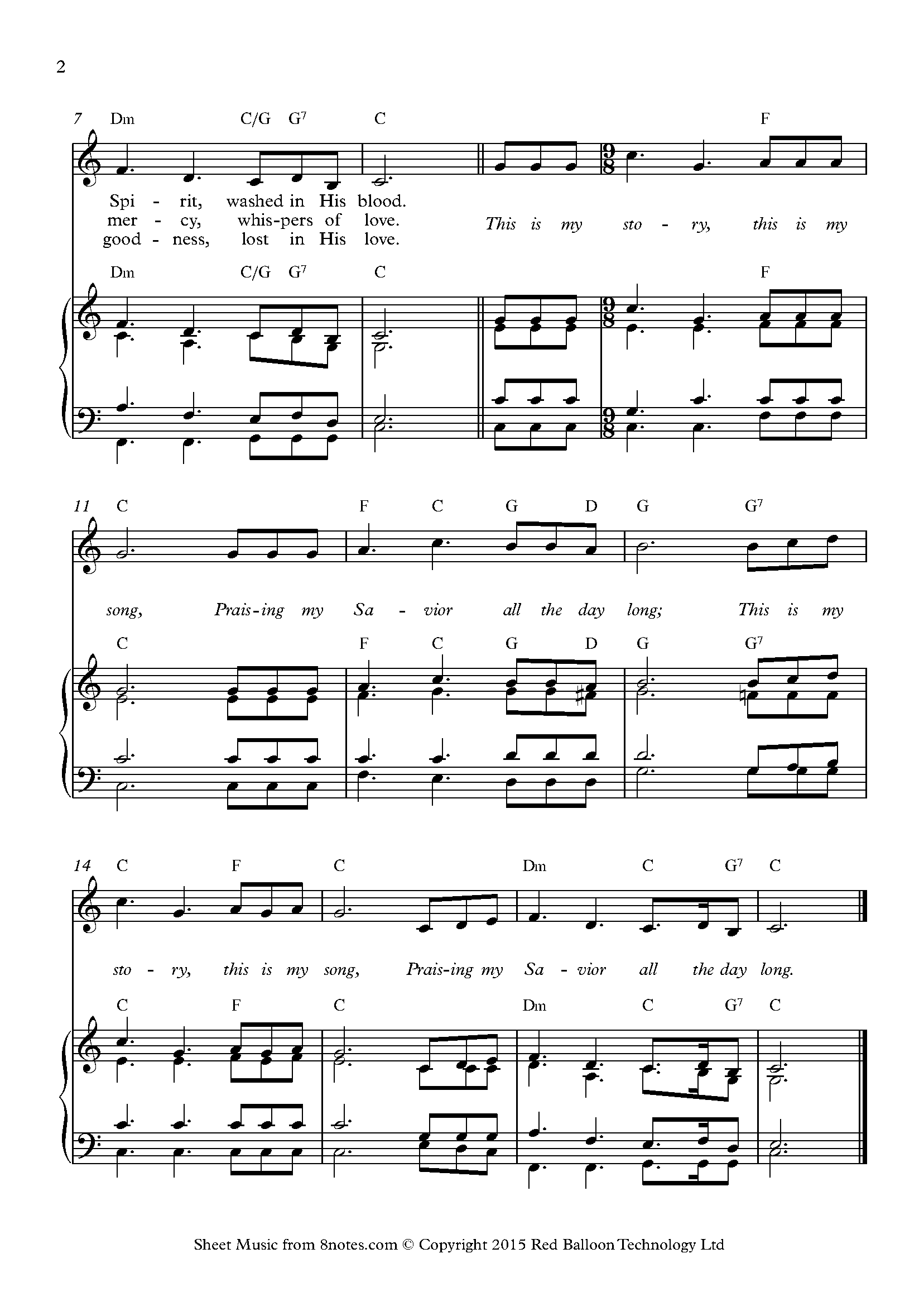 Knapp - Blessed Assurance Sheet music for Unison Choir - 8notes.com