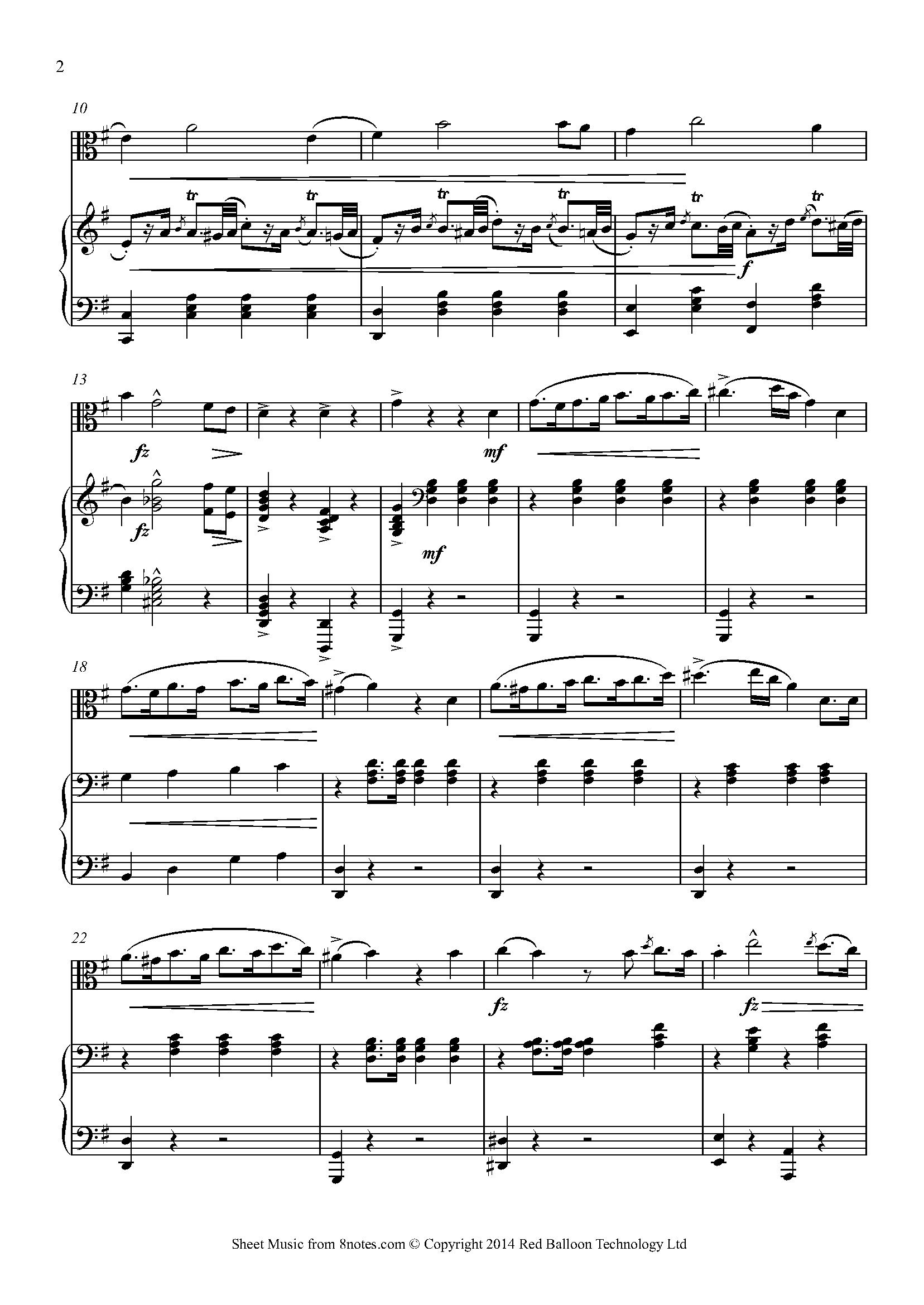 National Anthem of Brazil Sheet music for Viola - 8notes.com