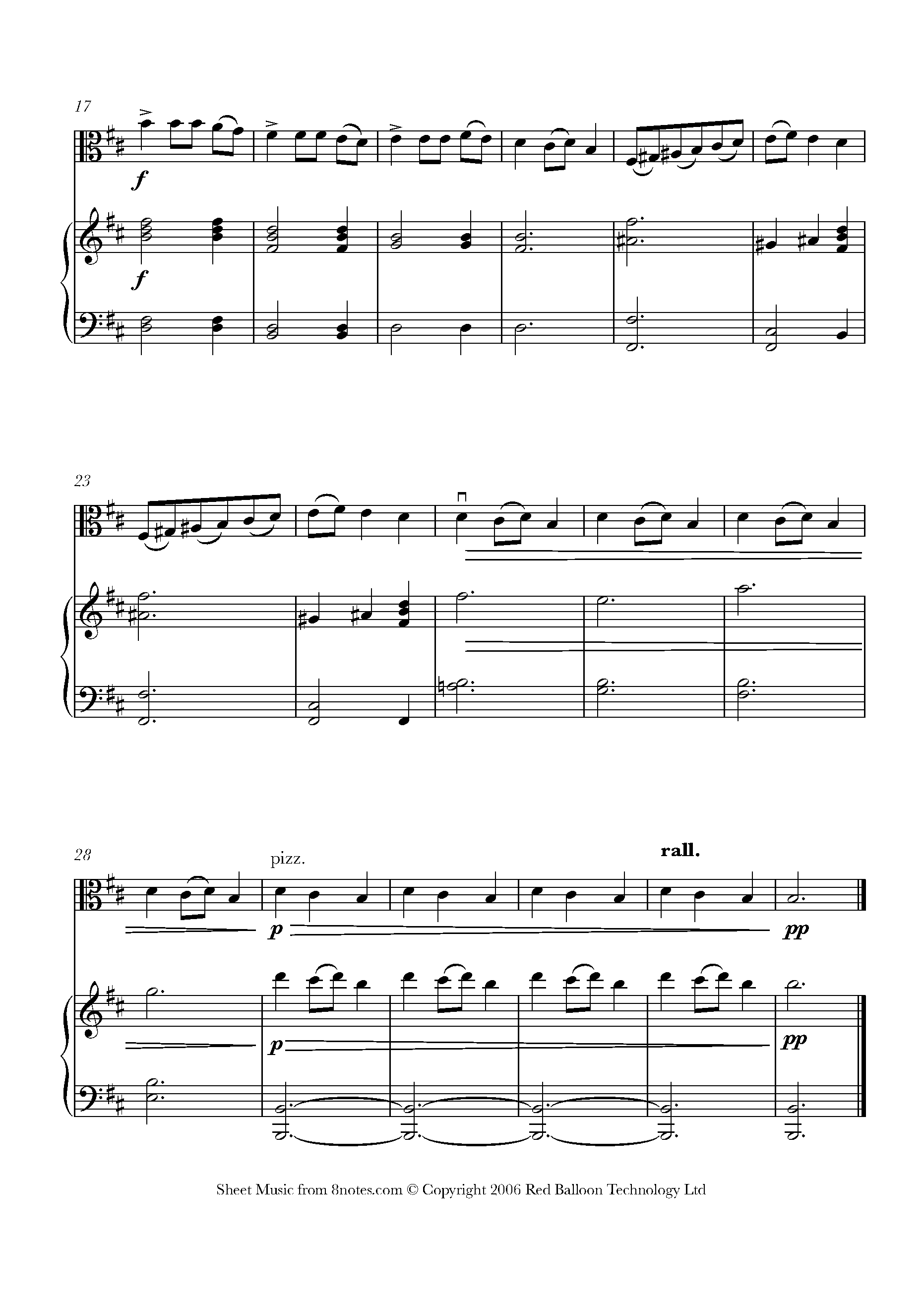 Carol Of The Bells Sheet Music For Viola - 8notes.com