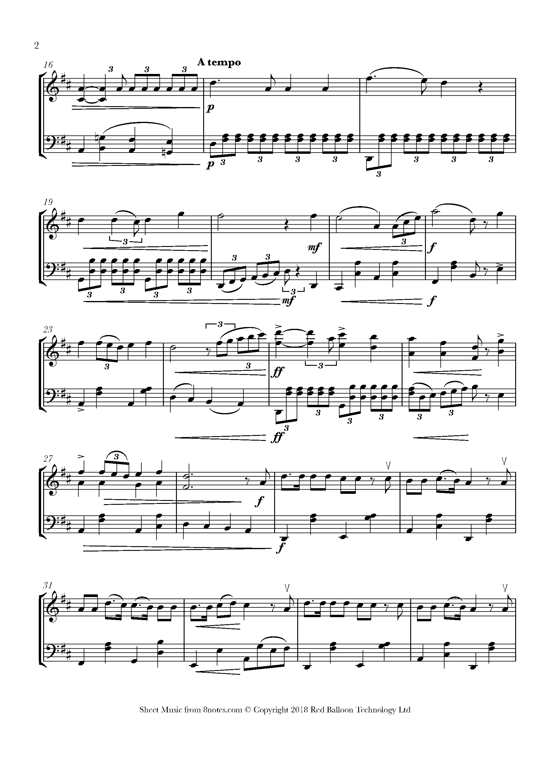 Adams - The Holy City Sheet music for Violin-Cello Duet - 8notes.com