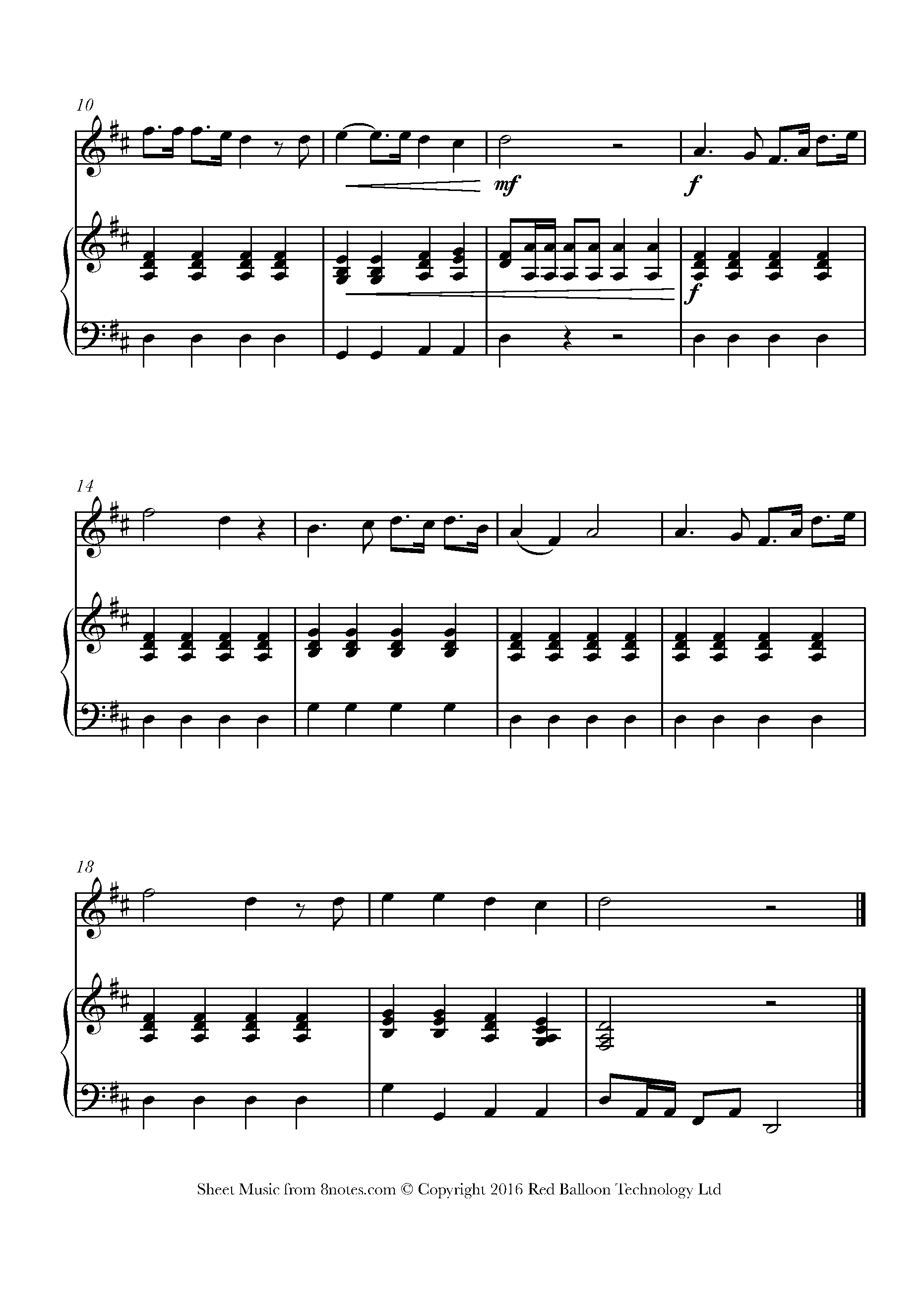 Howe - Battle Hymn of the Republic Sheet music for Violin - 8notes.com