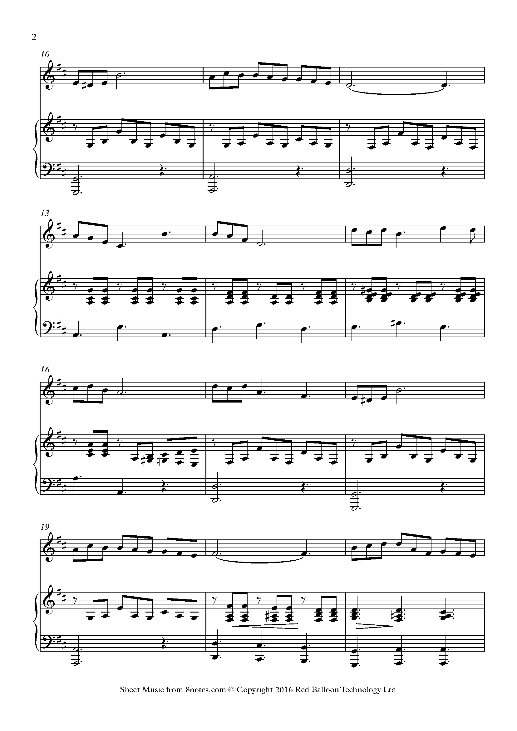 Stephen Foster - Beautiful Dreamer Sheet music for Violin - 8notes.com