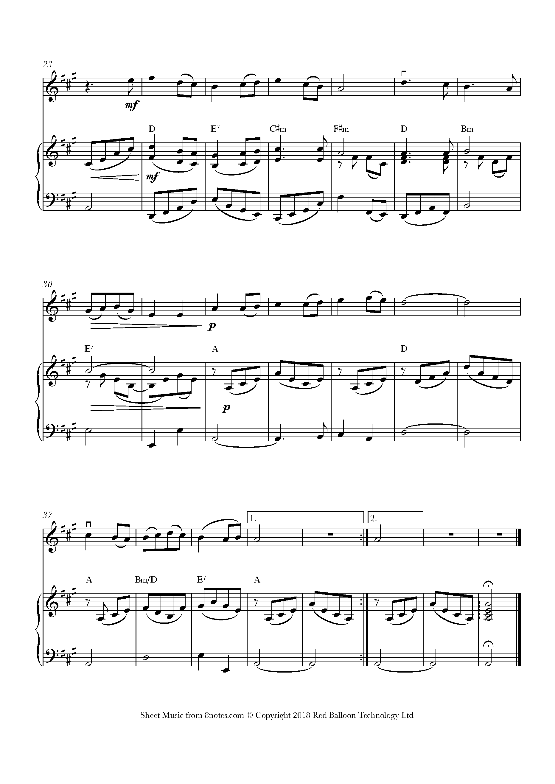 Dainty Davie Sheet music for Violin - 8notes.com