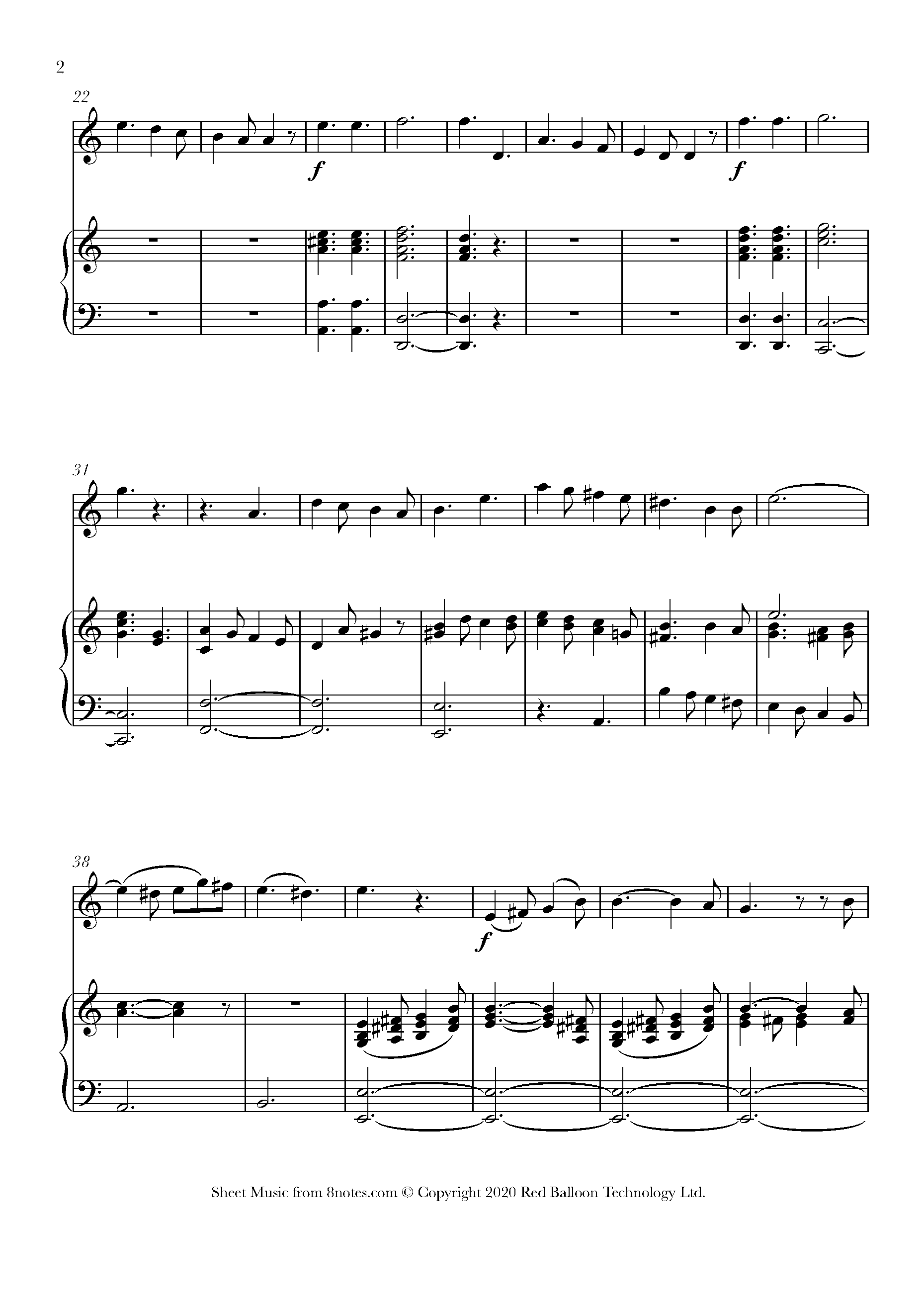 Mendelssohn - Veni Domine Sheet music for Violin - 8notes.com