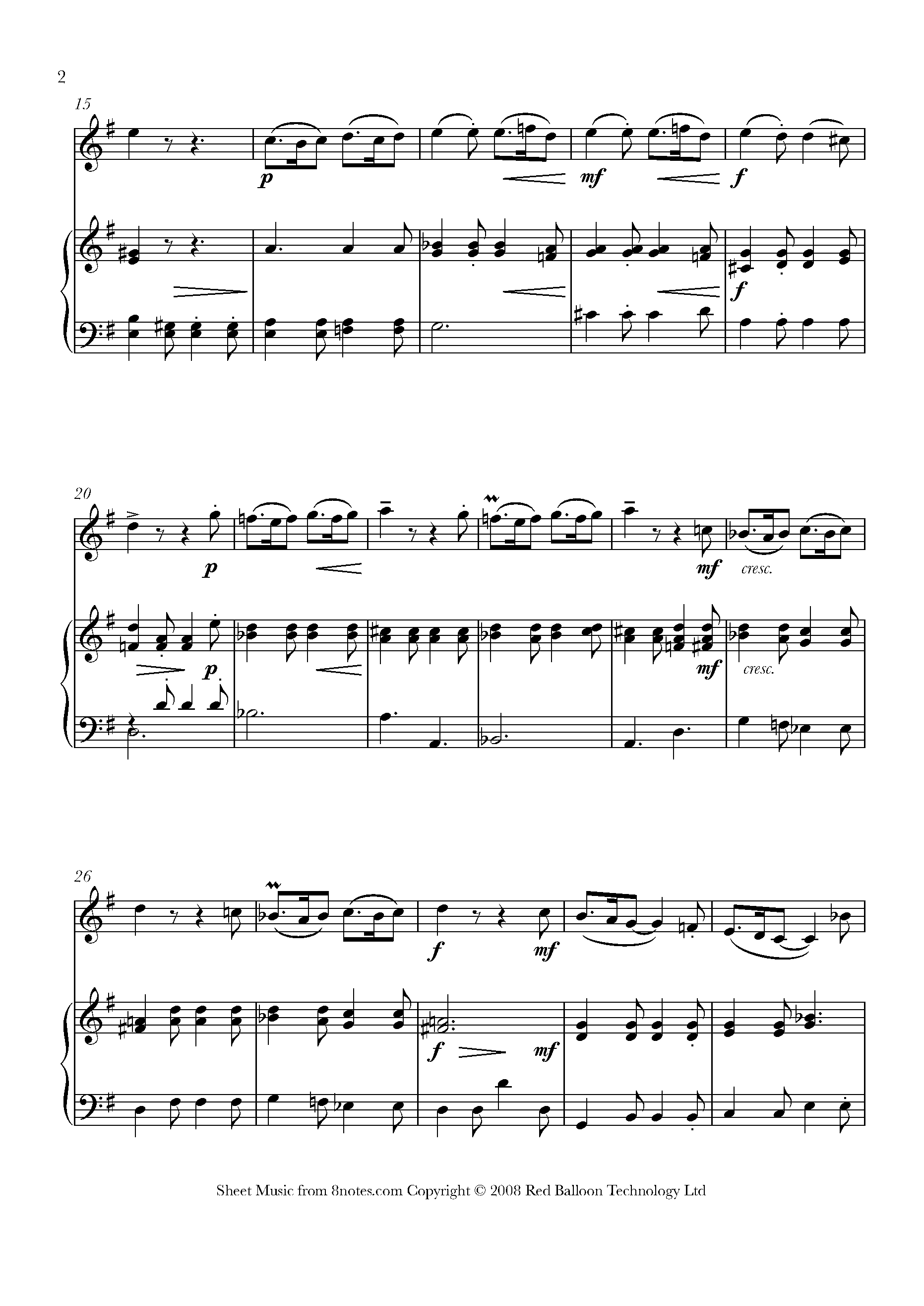 Scarlatti - Siciliano Sheet music for Violin - 8notes.com