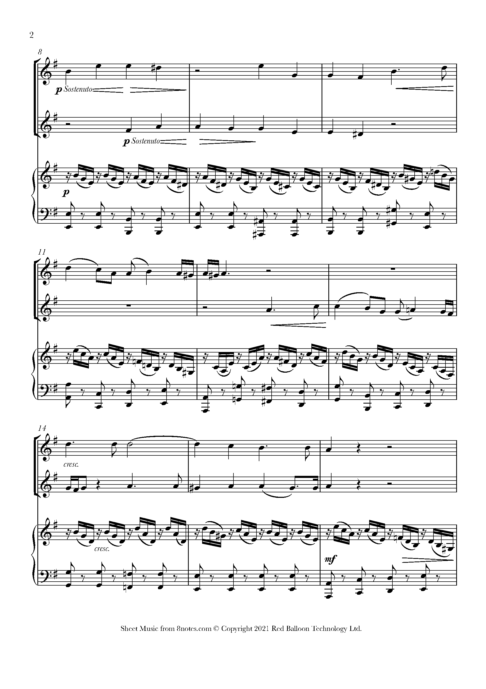 Pergolesi - Stabat Mater 12.Cuando Corpus Sheet Music For Violin Duet ...